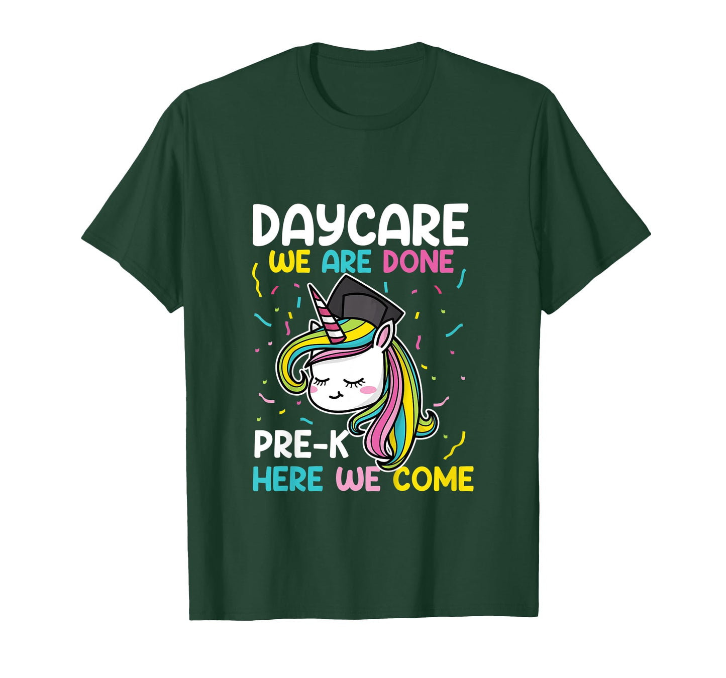 Kids Daycare Graduation Unicorn Last Day of School Kids T-Shirt