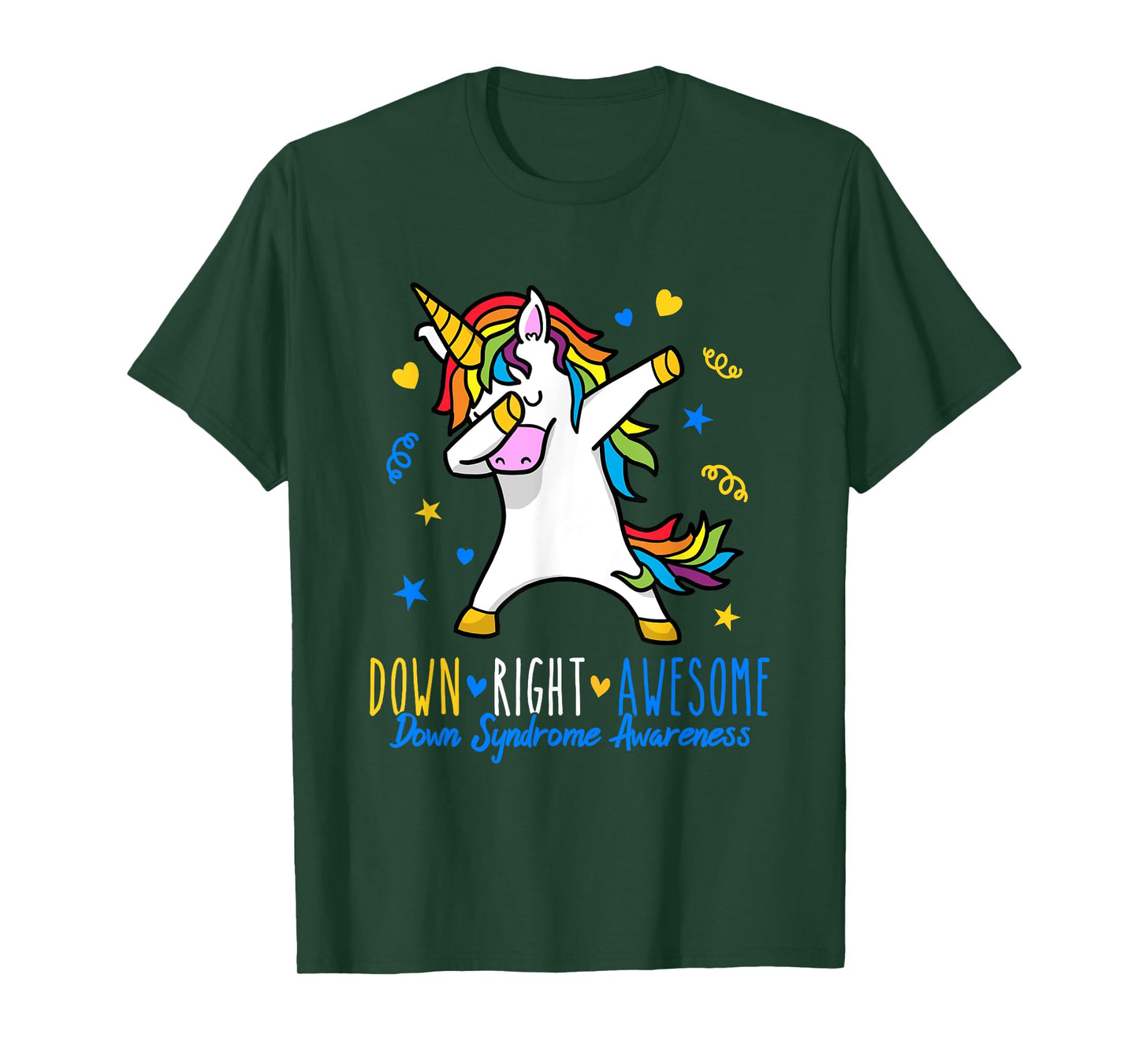 Simply ingenious down syndrome awareness dabbing unicorn T-Shirt