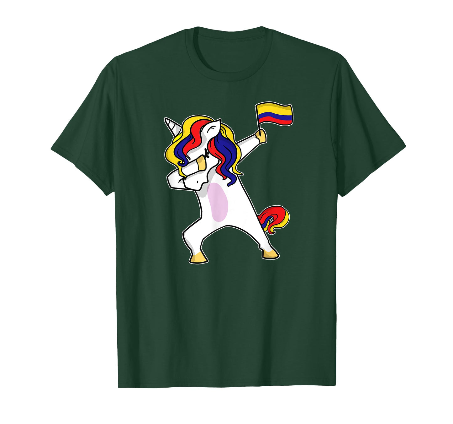 Soccer Unicorn Colombia Jersey Design Colombian Football T-Shirt