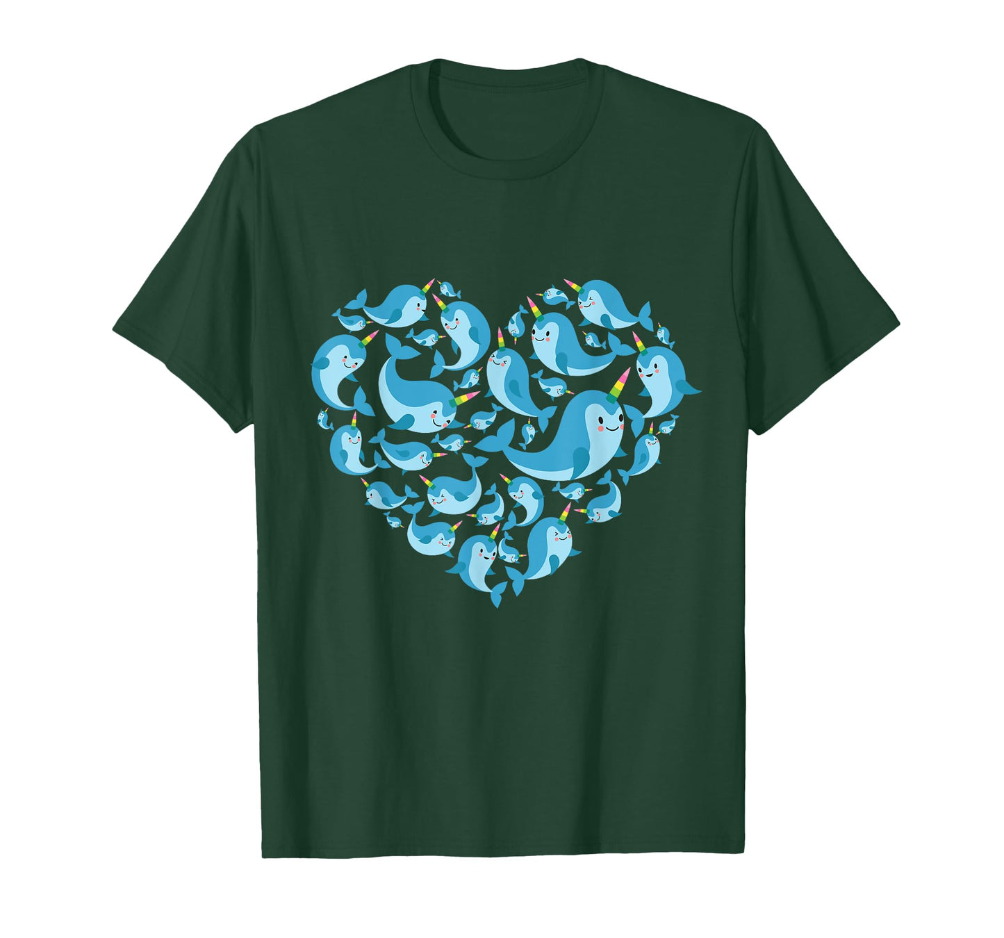 Narwhals lover heart gift for men women girls kids narwhal T-Shirt