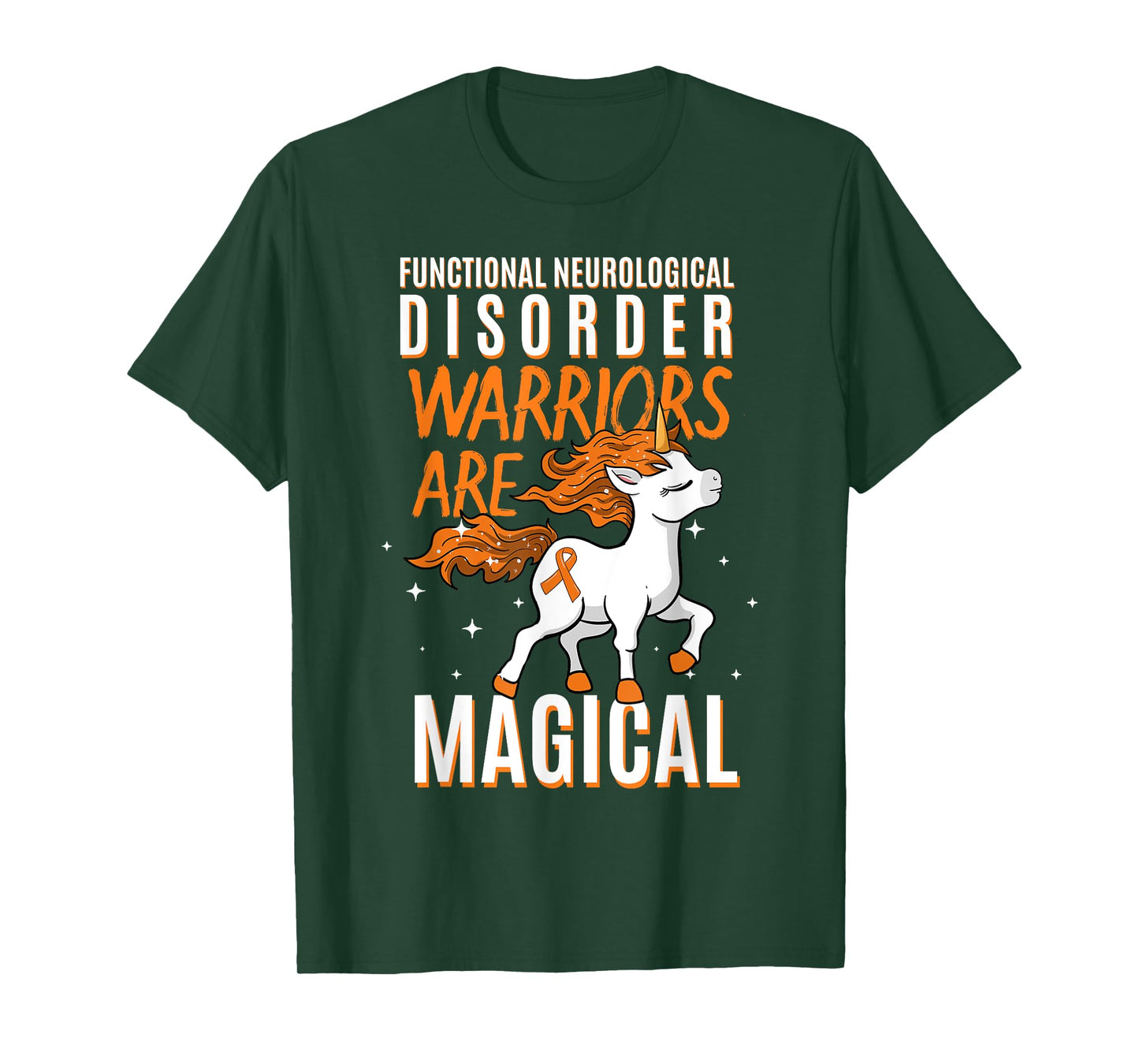 Functional Neurological Disorder Warrior Awareness Unicorn T-Shirt