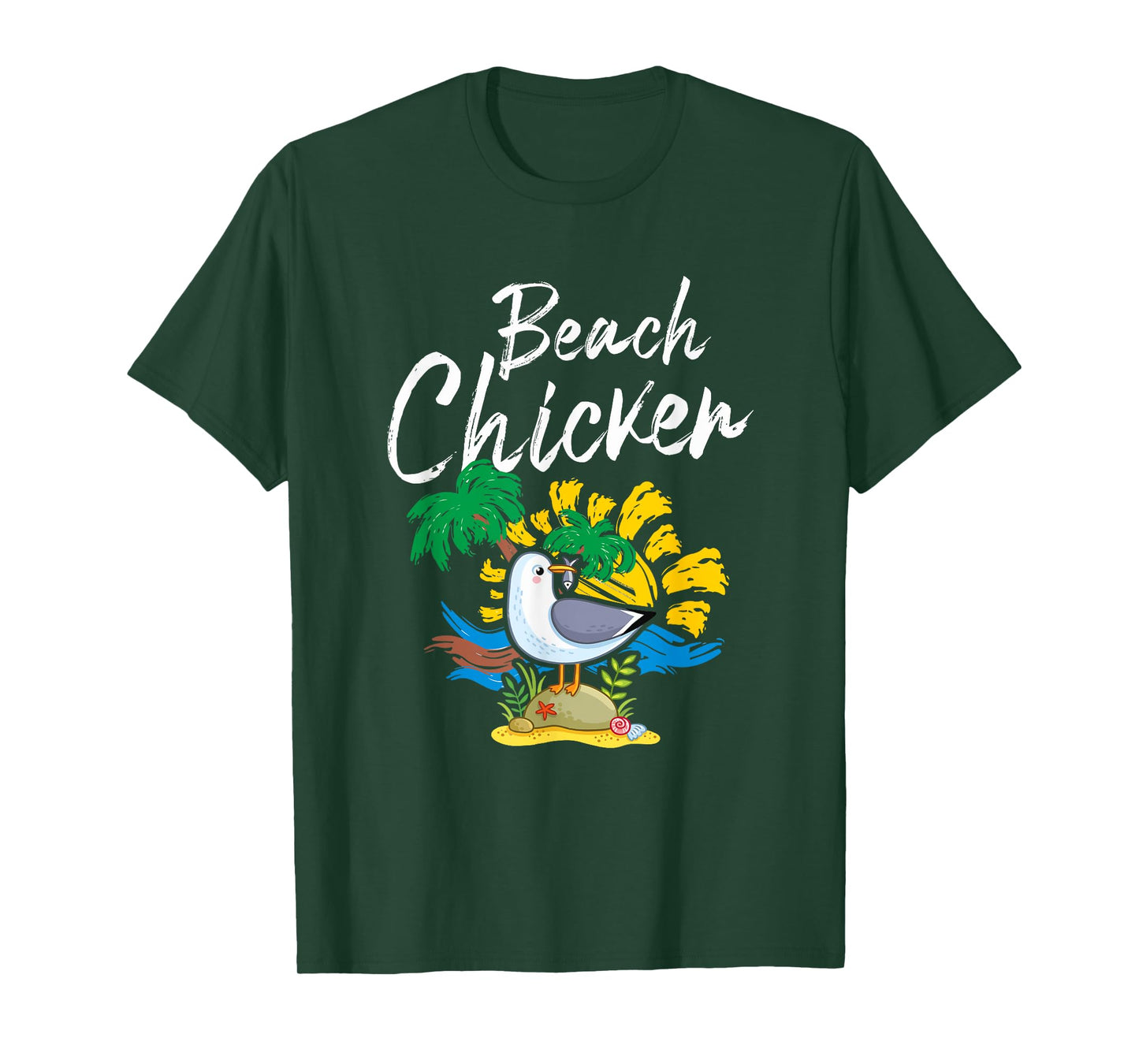 Seagull Beach Chicken Funny Animal Lover Men Women Kids T-Shirt