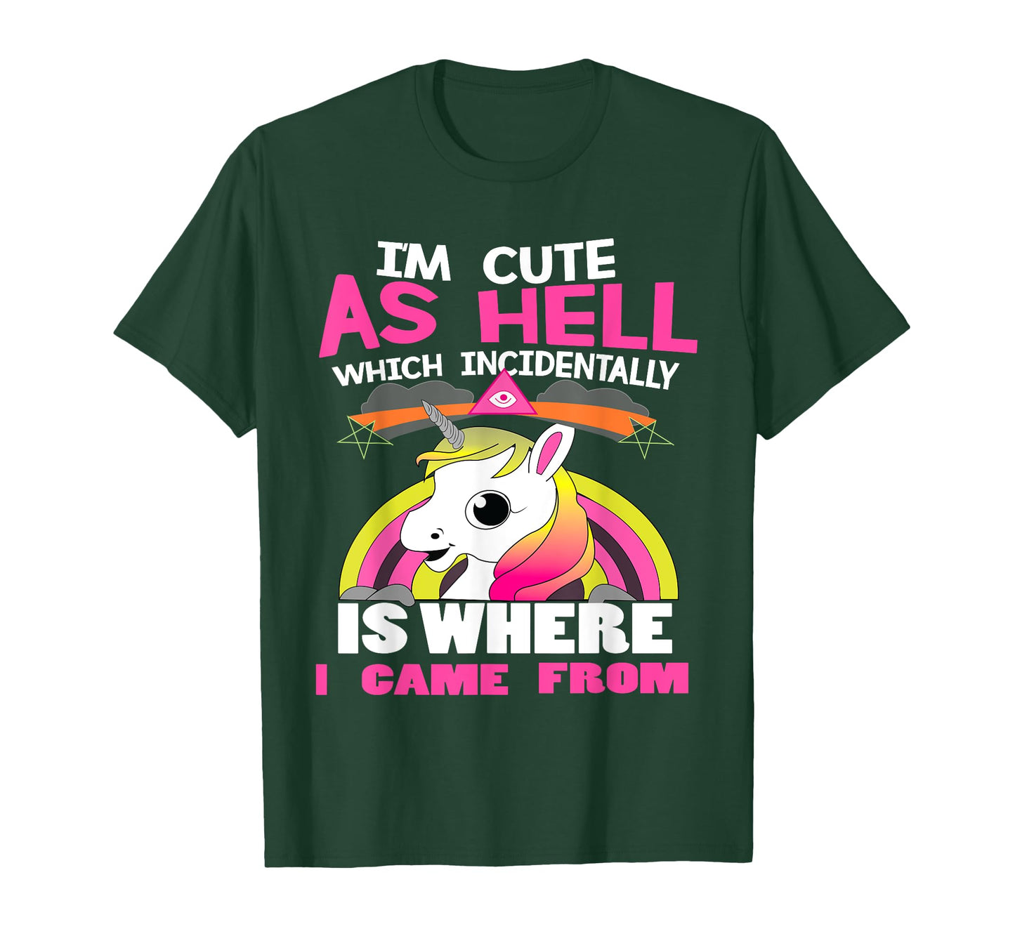 I'm As Cute As Hell Which Incidentally Is Where I Came From T-Shirt