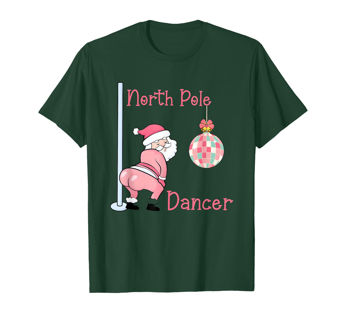 North Pole Dancer Christmas T-Shirt