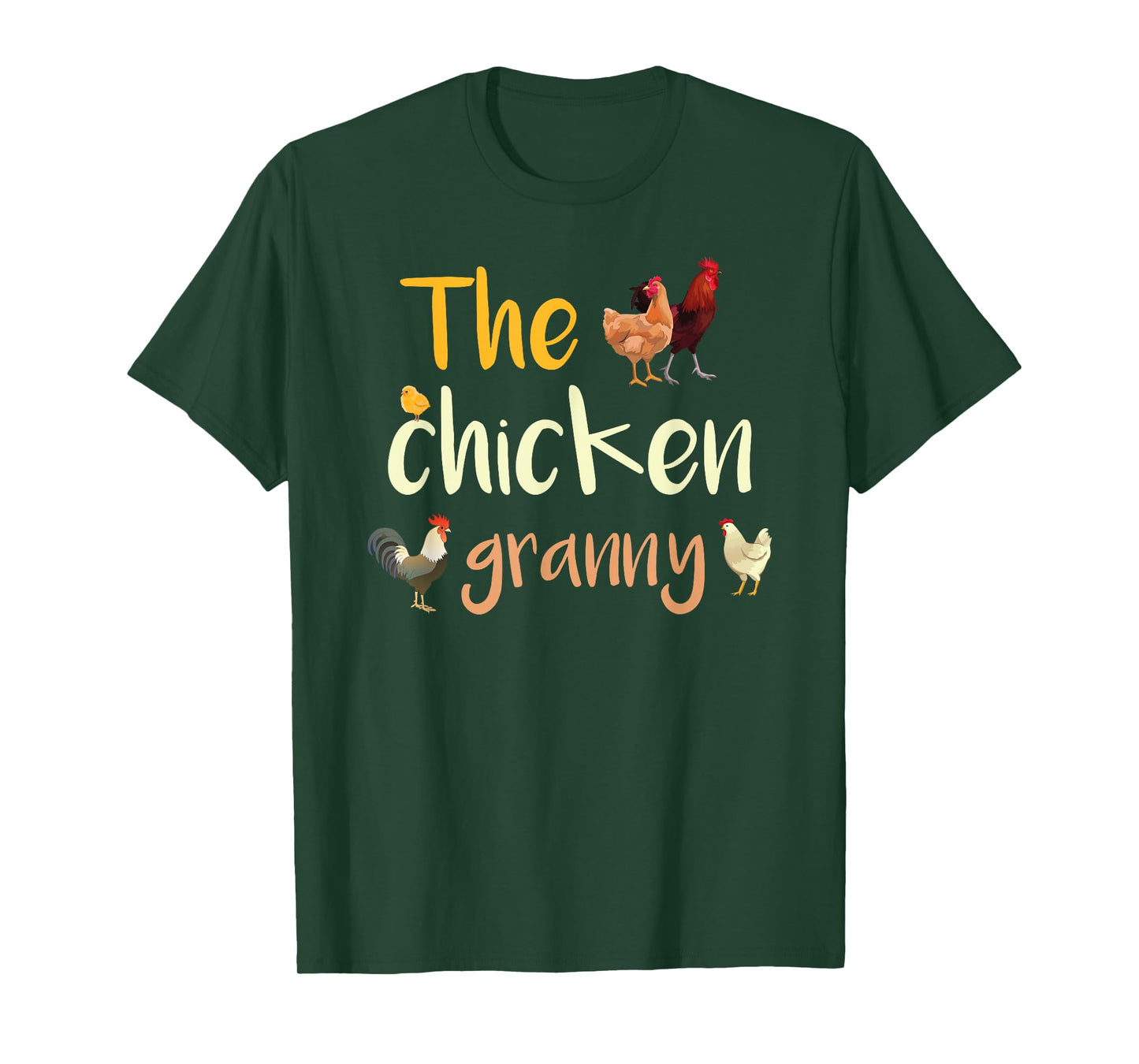 The Chickens Grandma Funny Rooster Chick Hen Chicken Coop Grandma T-Shirt