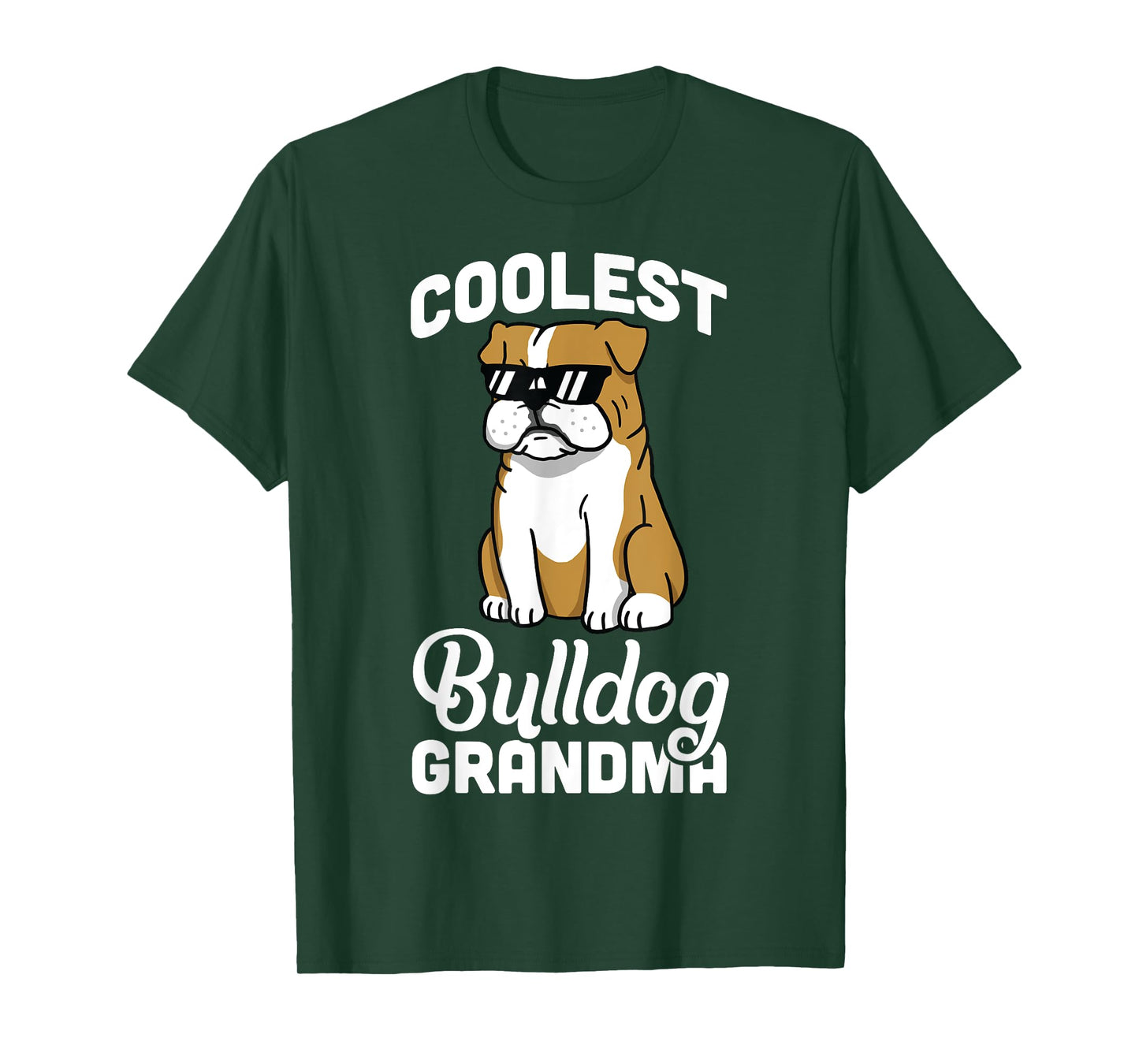 English Bulldog Coolest Grandma T-Shirt Funny Dog Shirt Men Women Girls Kids T-Shirt