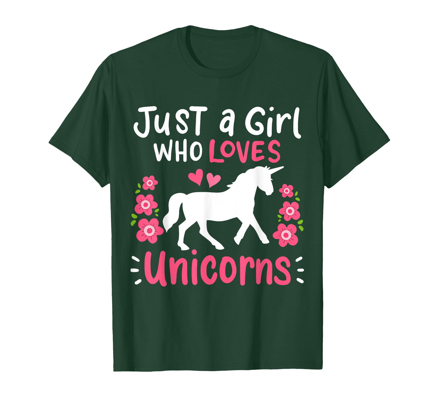 Unicorn Just A Girl Who Loves Unicorns Gift T-Shirt