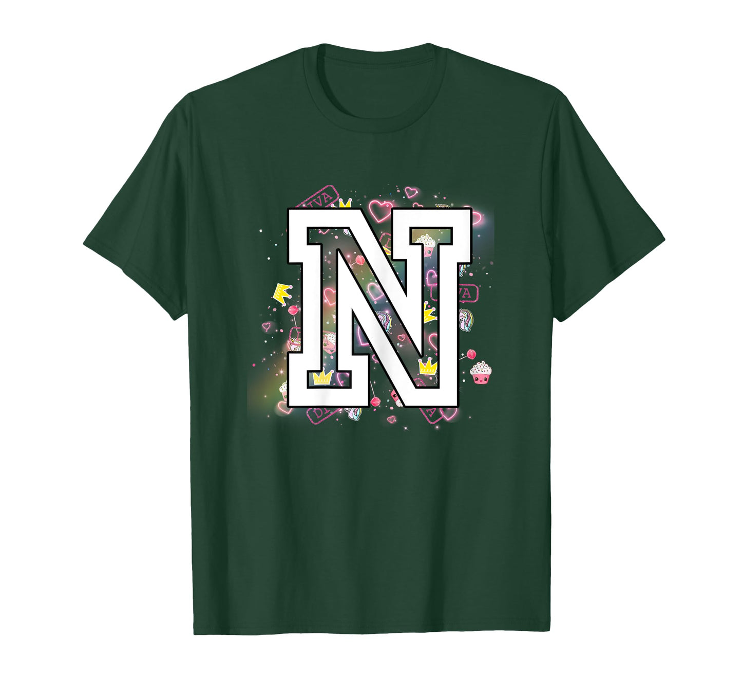 Kids Letter N Clothing For a Girl Who's Name Starts With N T-Shirt