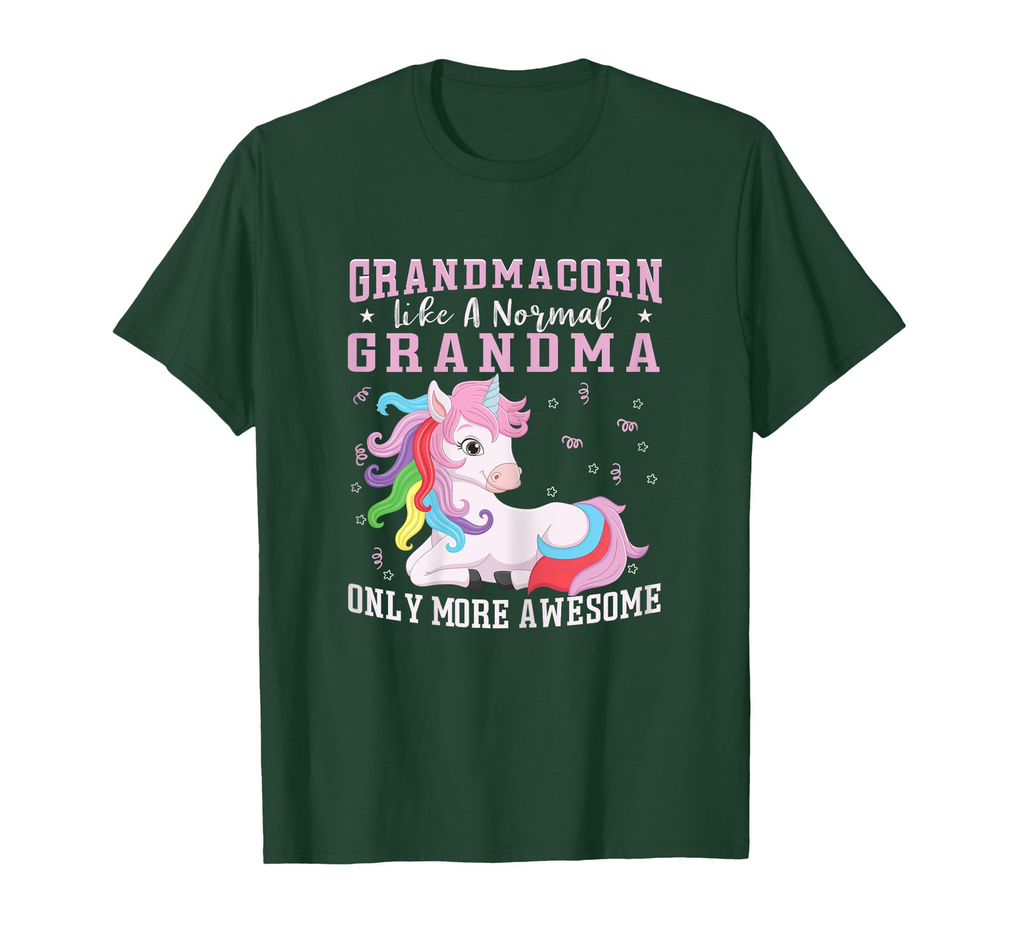 Grandmacorn Like A Normal Grandma Only More Awesome Unicorn T-Shirt
