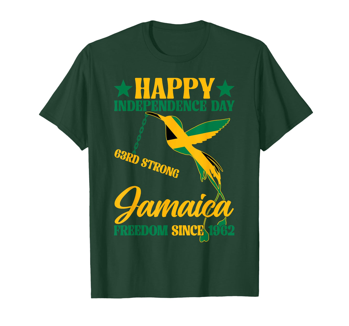 Happy Independence Day August 6th Jamaica 1962 Doctor Bird T-Shirt