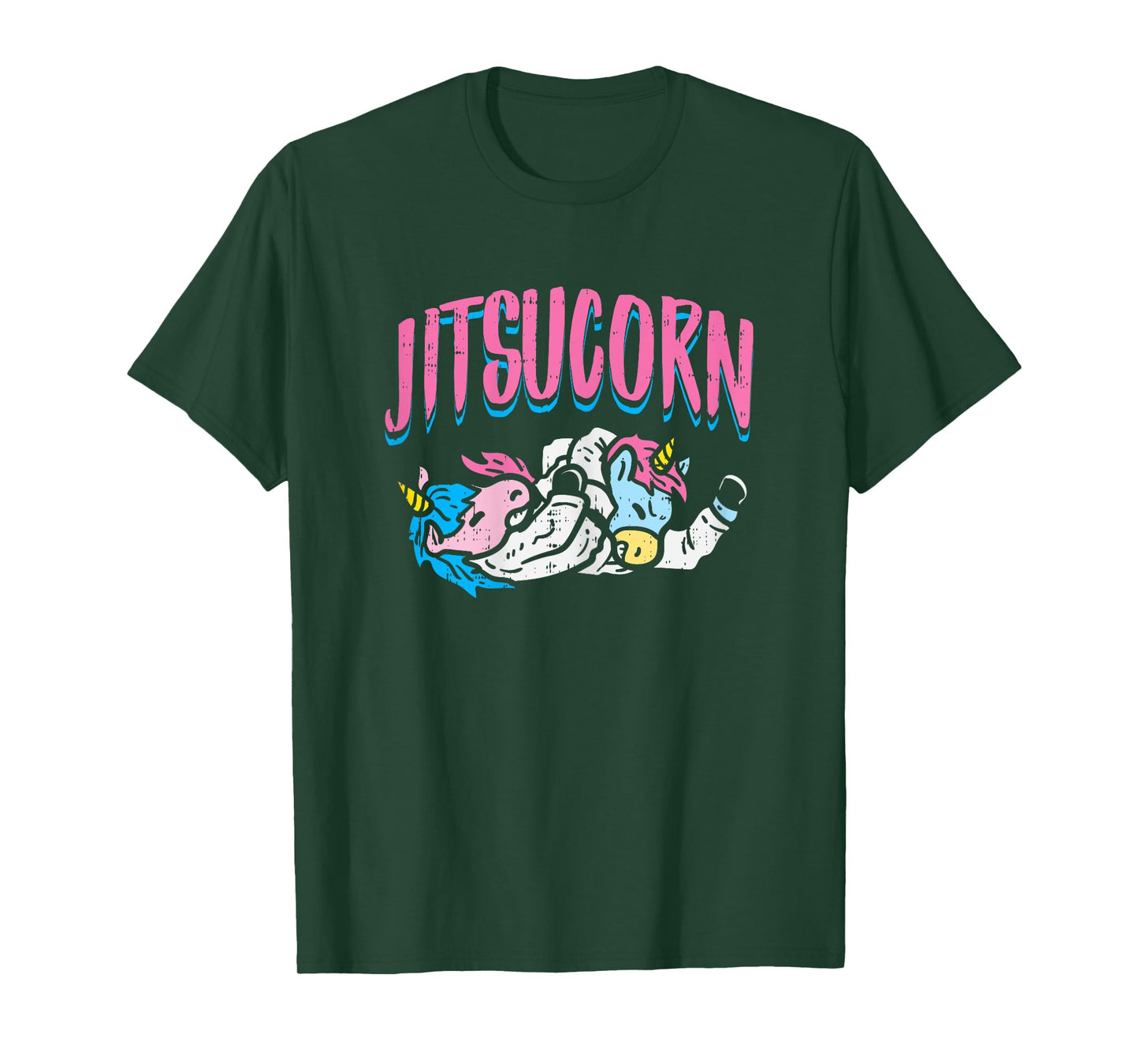 Jitsucorn Jiu Jitsu Unicorn Funny Grappling Martial Art Gift T-Shirt