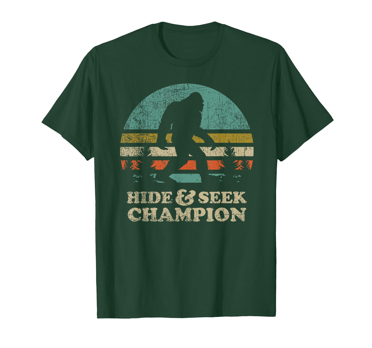 Hide & Seek Champion Bigfoot 1967 Funny T-Shirt