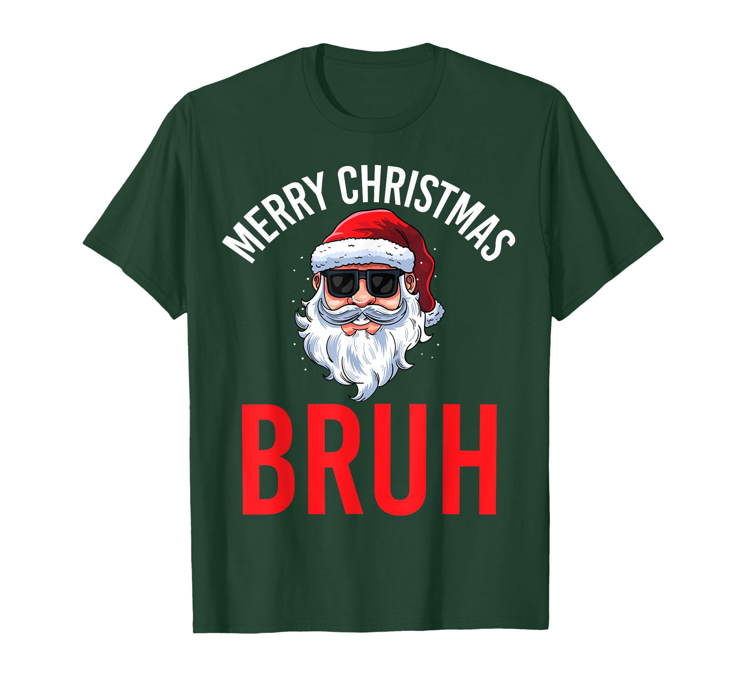 Merry Christmas Bruh Meme Funny Saying for Brother Boys Men T-Shirt