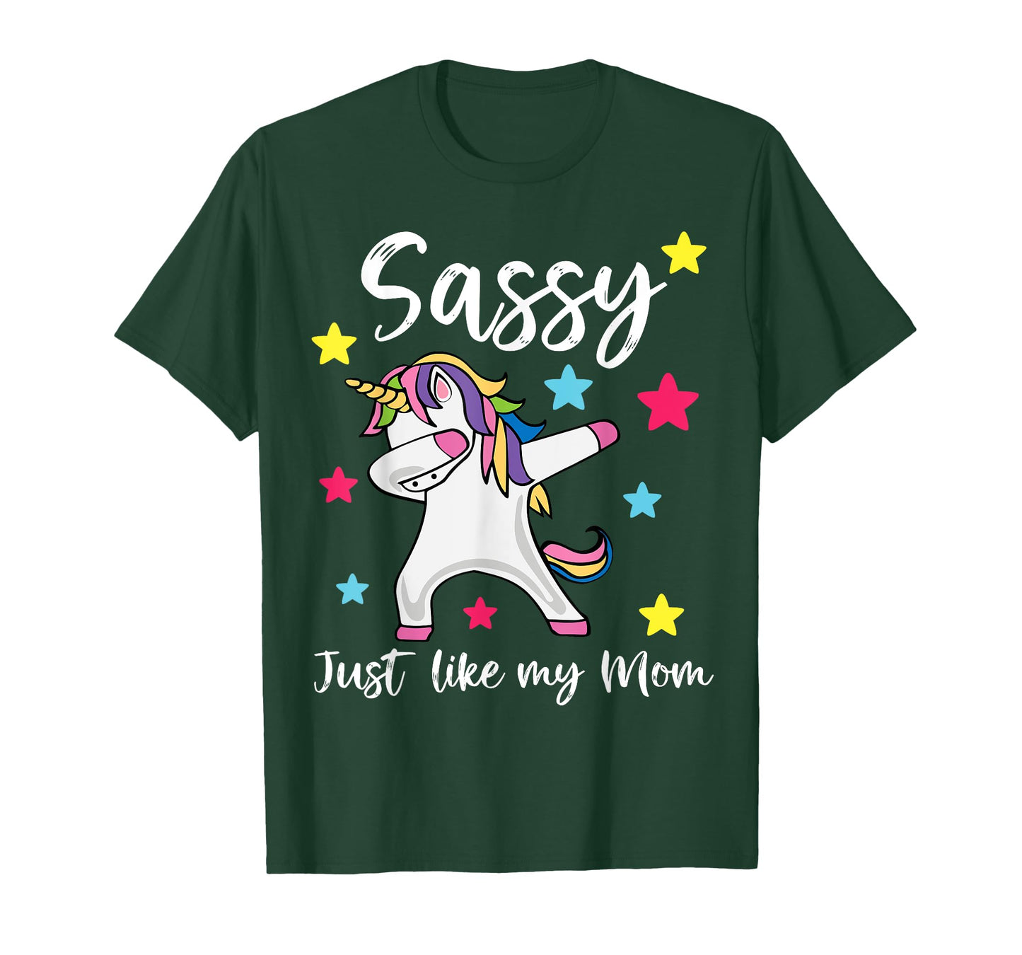 Sassy Just Like My Mom Unicorn Matching Mother Daughter T-Shirt