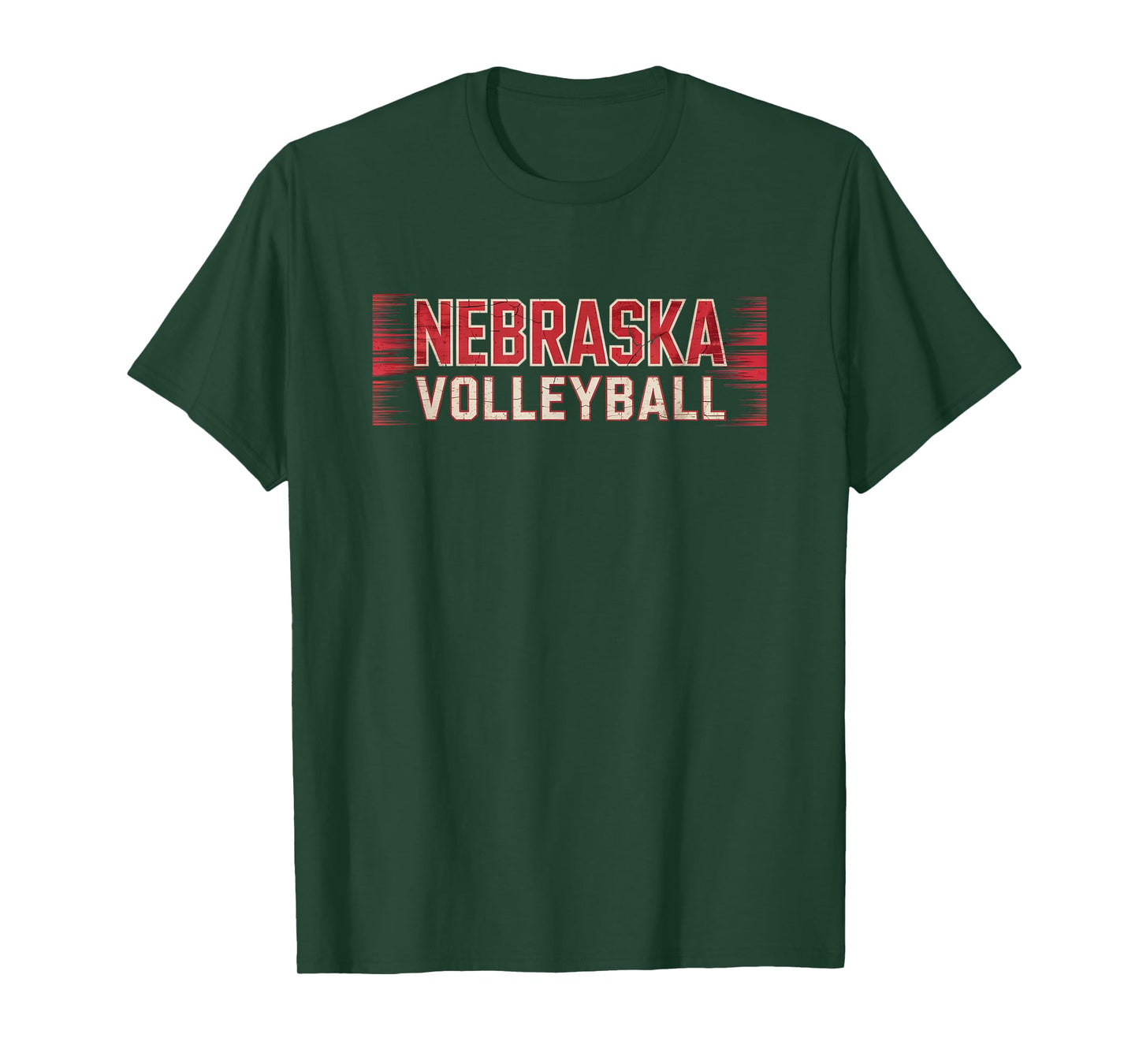 Red Vintage Nebraska Volleyball T-Shirt