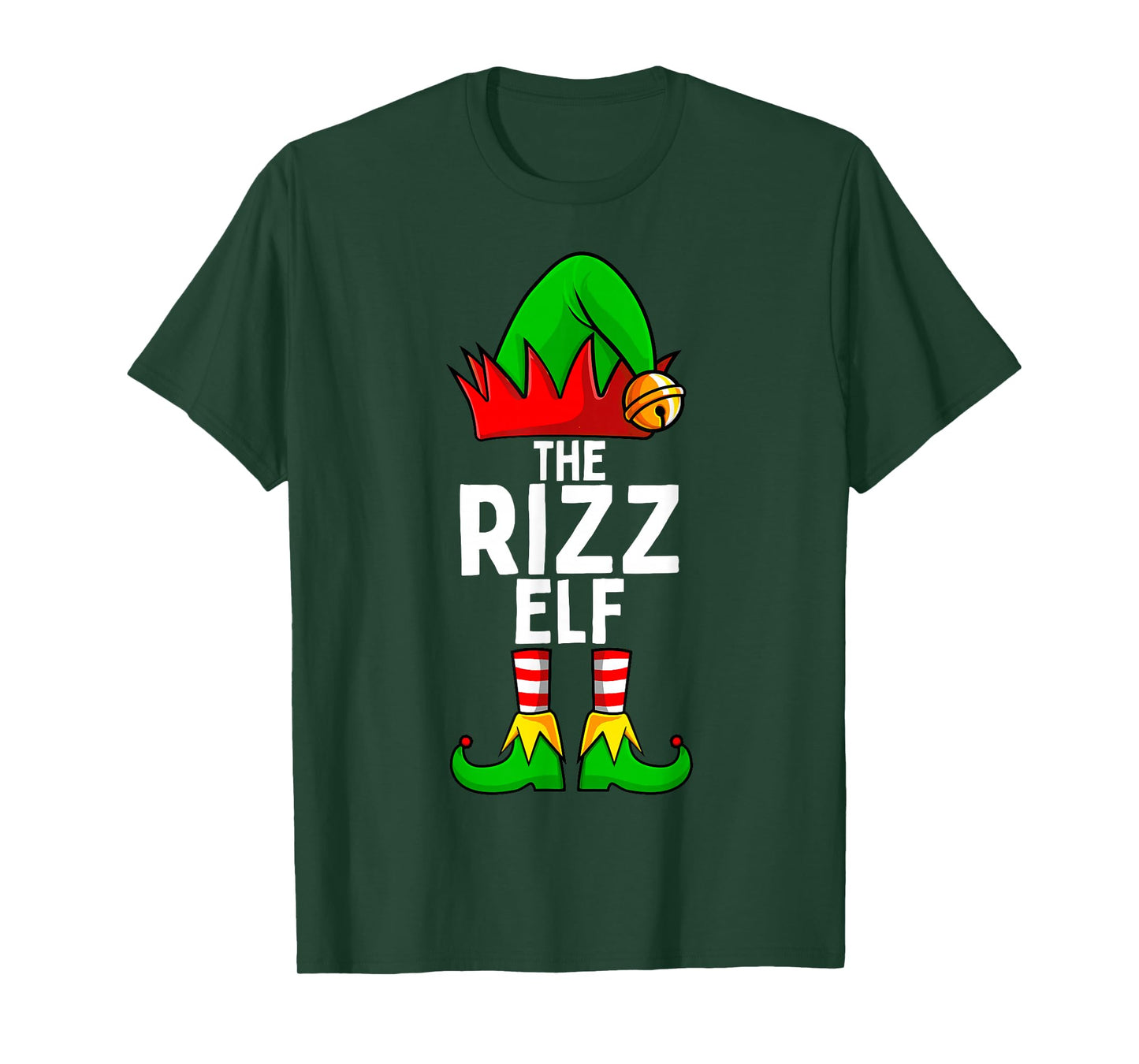 Rizz Elf Matching Family Christmas Funny Silly Teen Boys T-Shirt