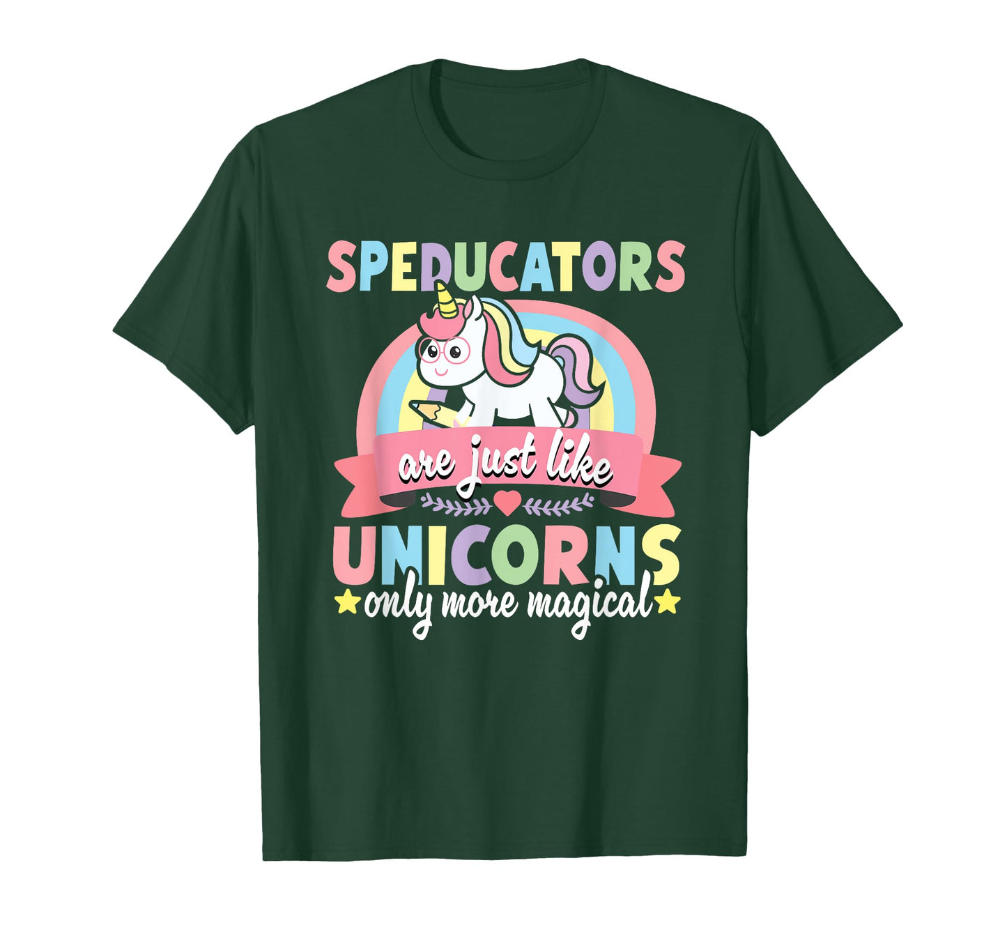 Speducator Special Education Teacher Funny Unicorn SPED Men Women T-Shirt