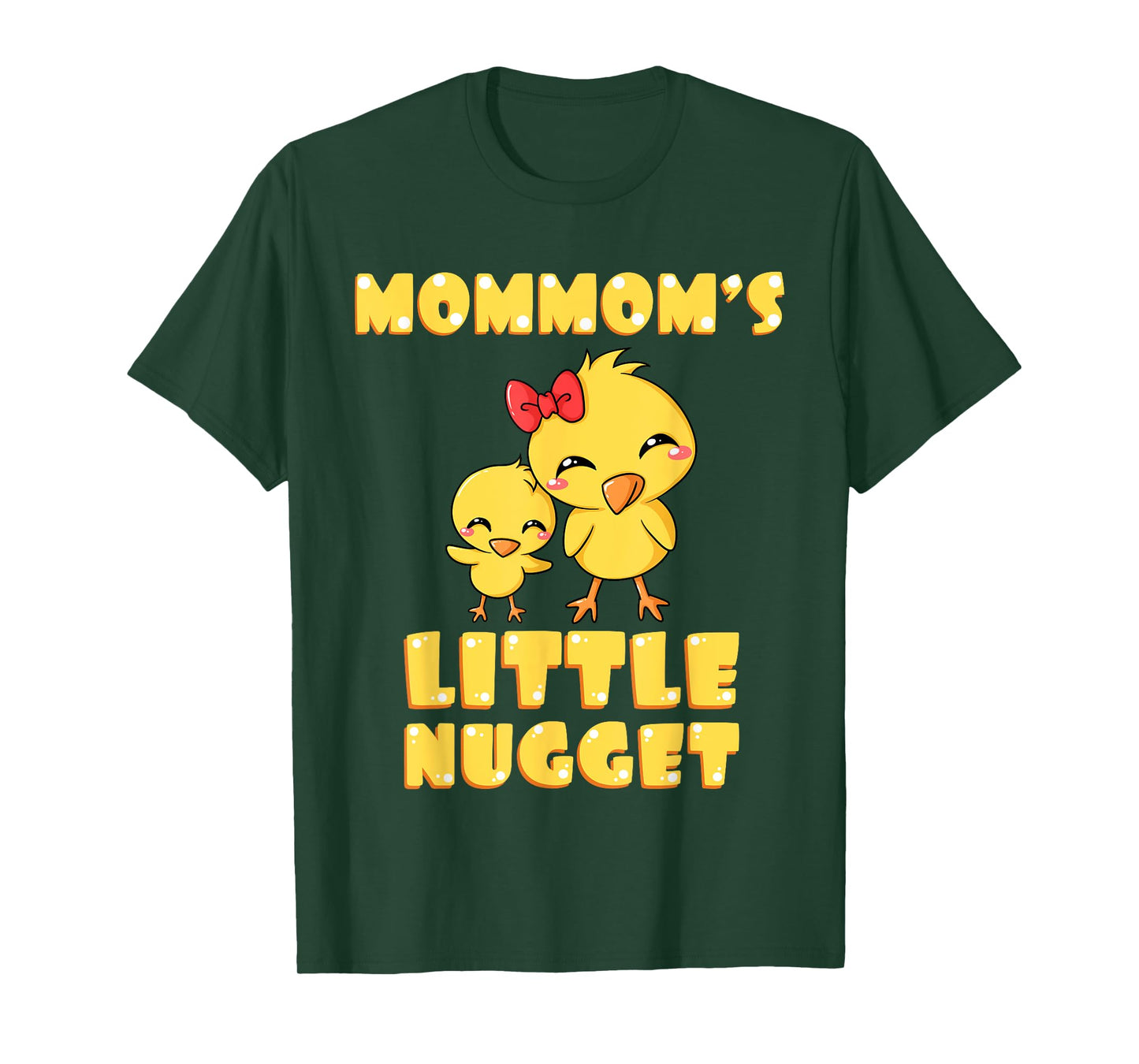 Mommom's Little Nugget Chicken Lover Grandma Mother's Day T-Shirt