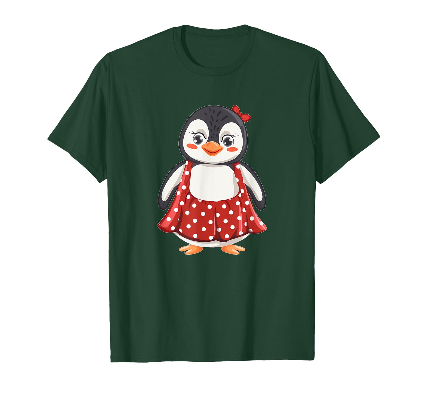 Cute Polka Dot Penguin for Dress and Penguins Lovers T-Shirt