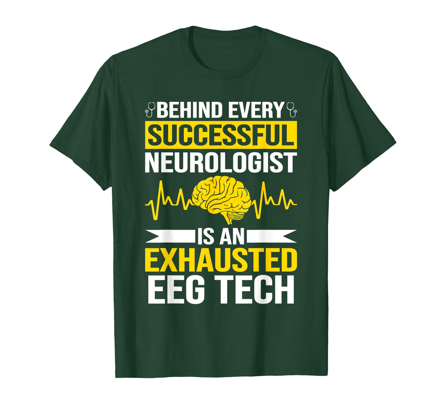 Funny Medical Neuro Tech EEG Technologist Tee EEG Tech T-Shirt