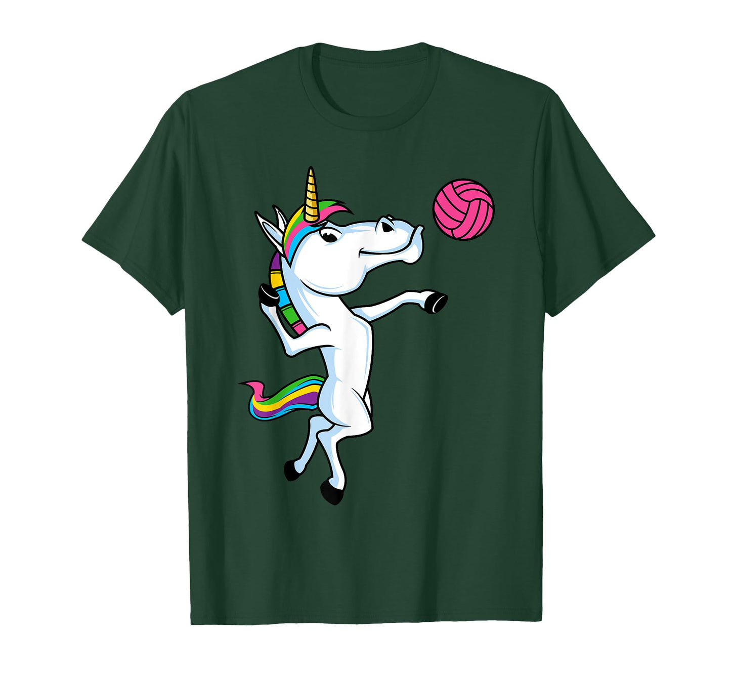 Funny Unicorn Sports Volleyball Magical Ball Player Athlete T-Shirt