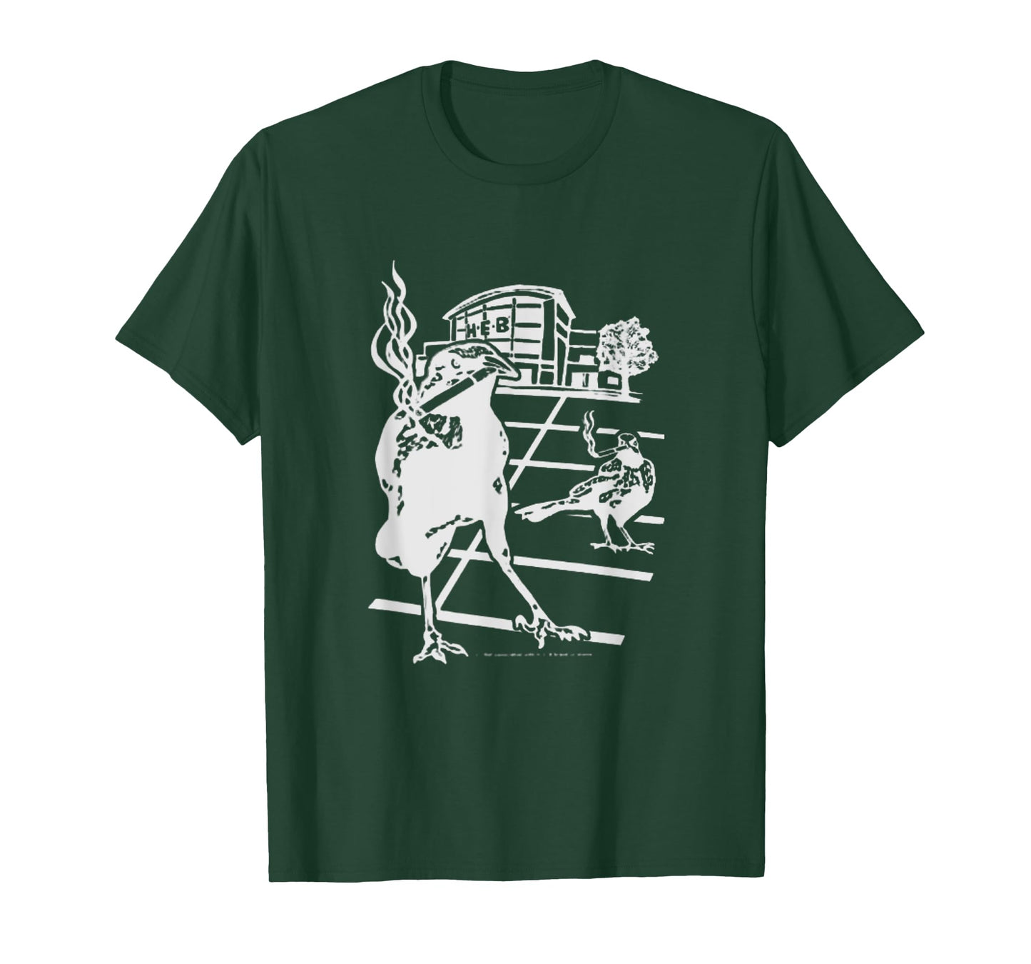 Smoking Grackle Bird T-Shirt
