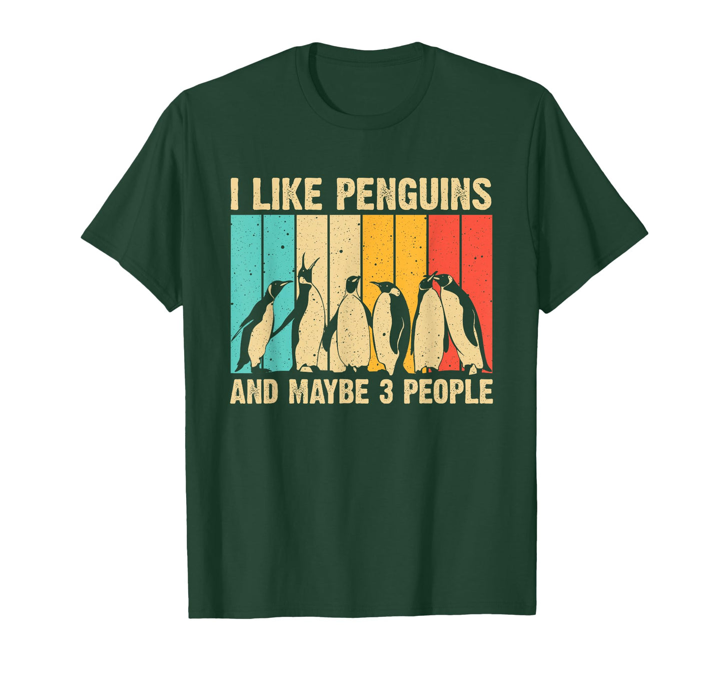Funny Penguin Gift Vintage Aquatic Bird Boys Girls Cute Penguin Design For Men Women Kids Retro Penguin Lover T-Shirt