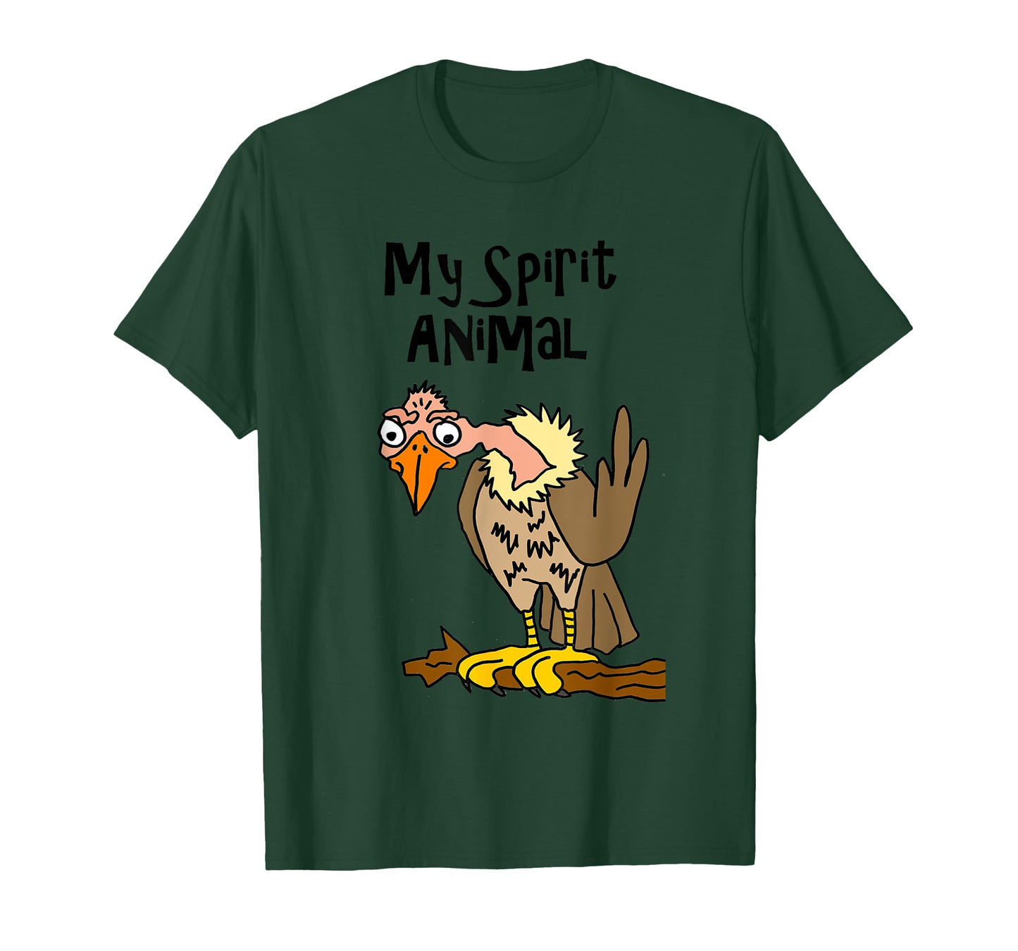 Smilemoretees Funny Old Buzzard Spirit Animal T-Shirt