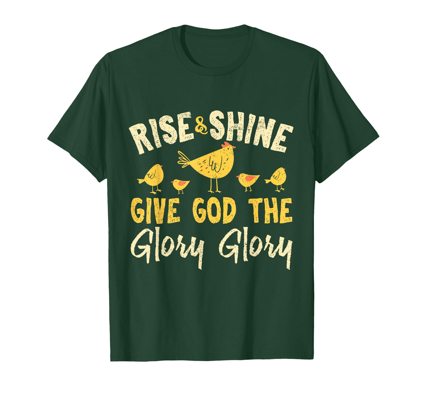 Rise and Shine - Vintage Chicken Christian T-Shirt