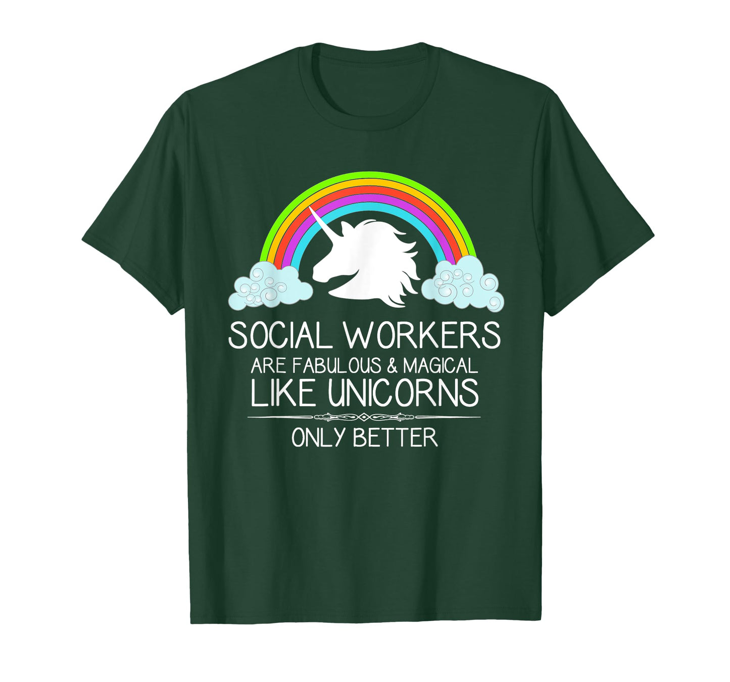Social Worker Gifts - Social Workers Are Like Unicorns Funny T-Shirt