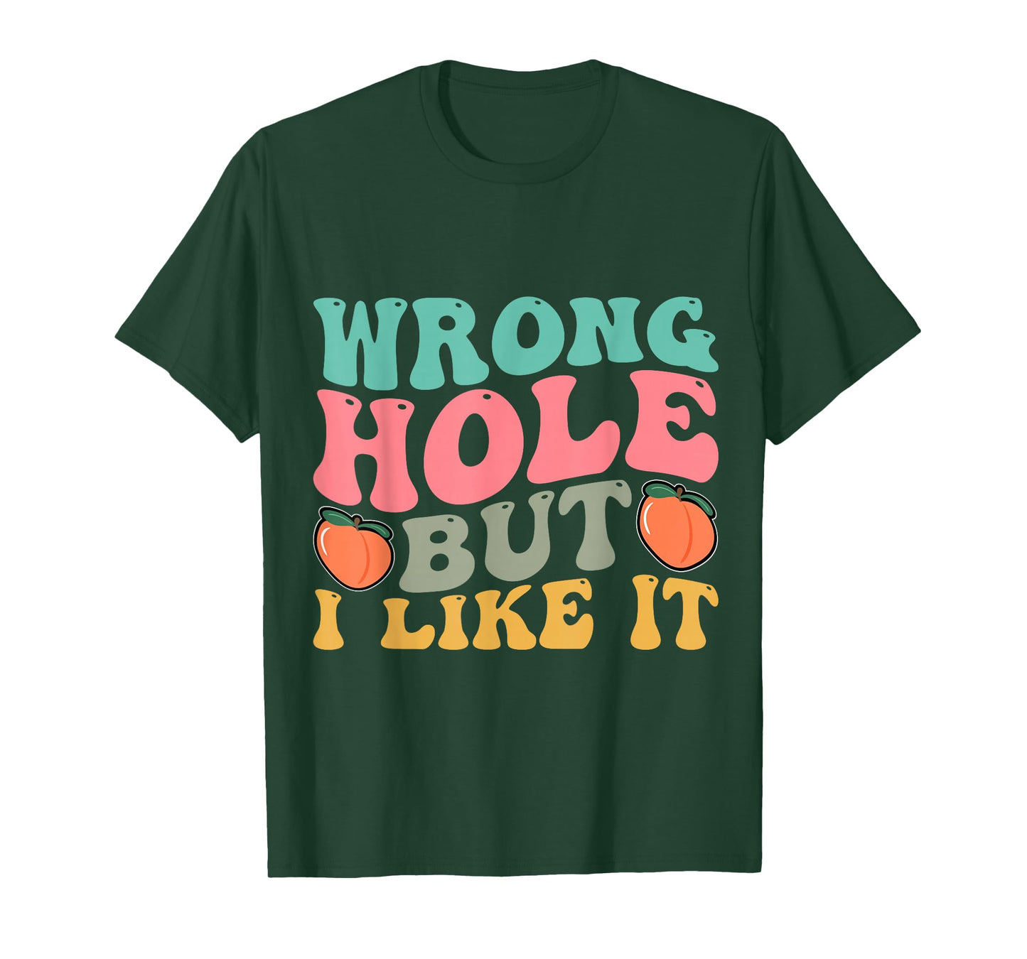 Inappropriate Wrong Hole But I Like It Adult Jokes T-Shirt