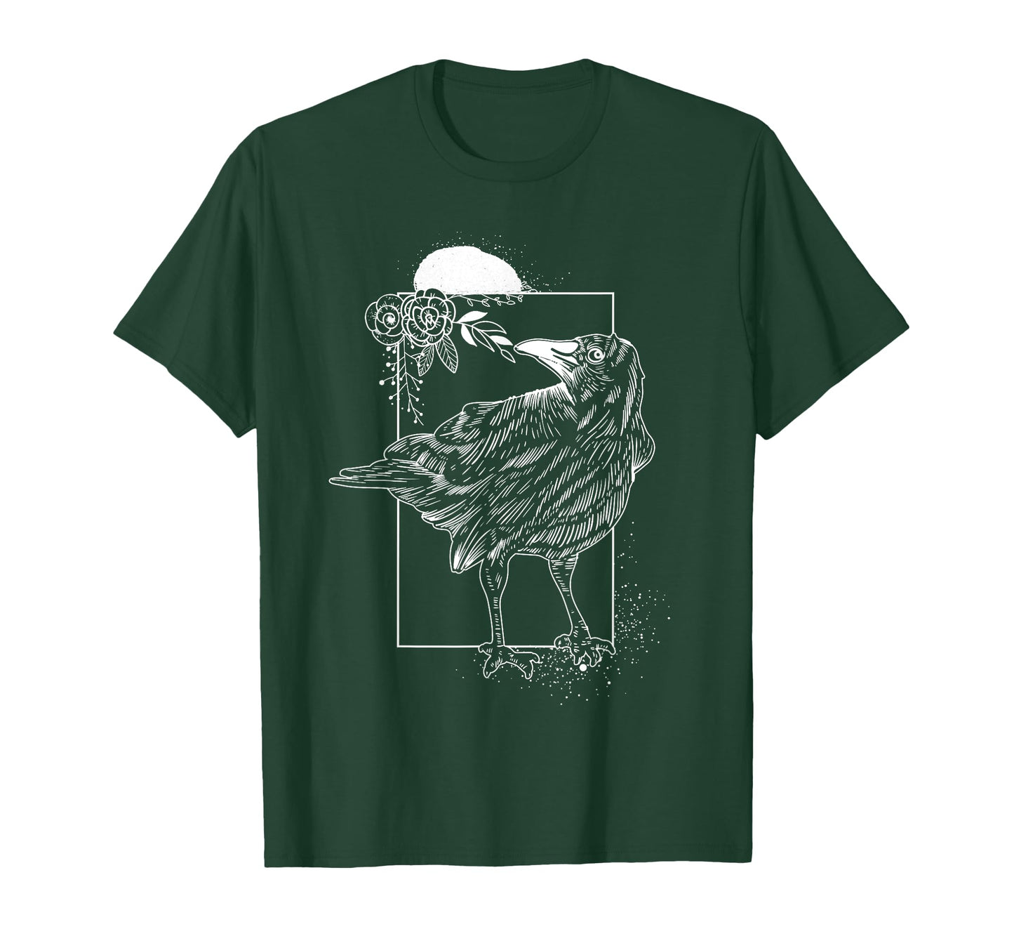 Raven Halloween Night Gift Idea Birds Crow T-Shirt