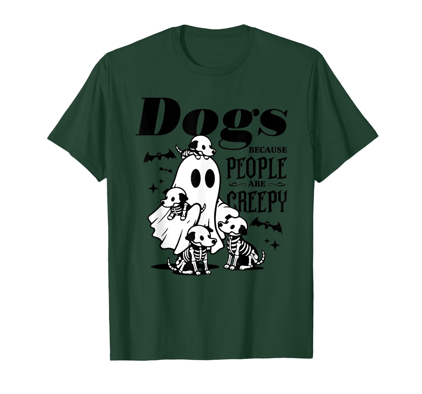 Dogs Because People Are Creepy, Ghost Chicken Halloween T-Shirt