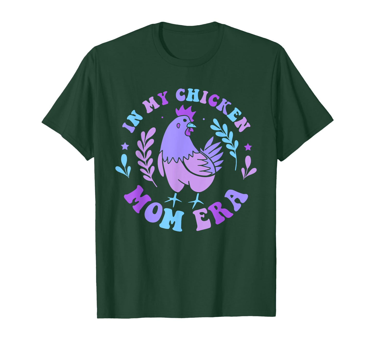In My Chicken Mom Era Retro Groovy Mama Farm Country Animals T-Shirt