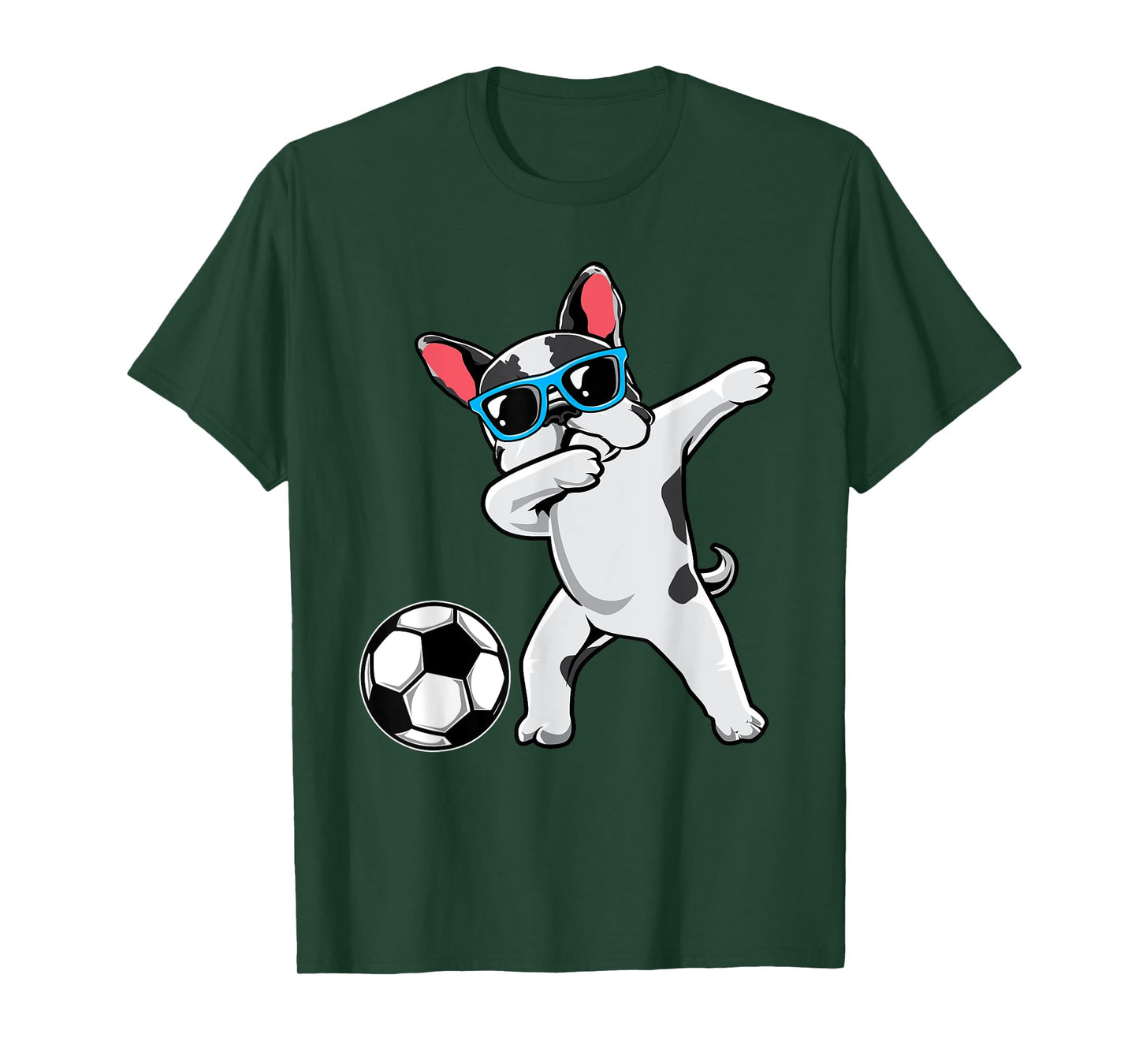 Dabbing French Bulldog Cute Frenchie Dab Soccer Boys Gift T-Shirt