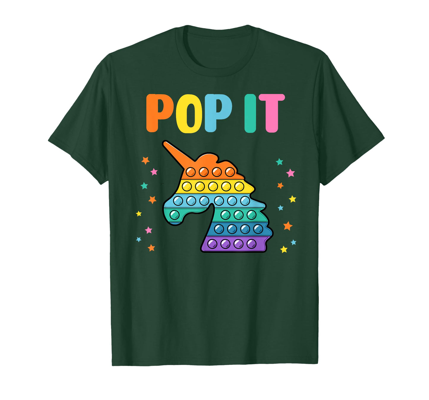 Pop It for toddler kids child - Pop It Unicorn Rainbow T-Shirt
