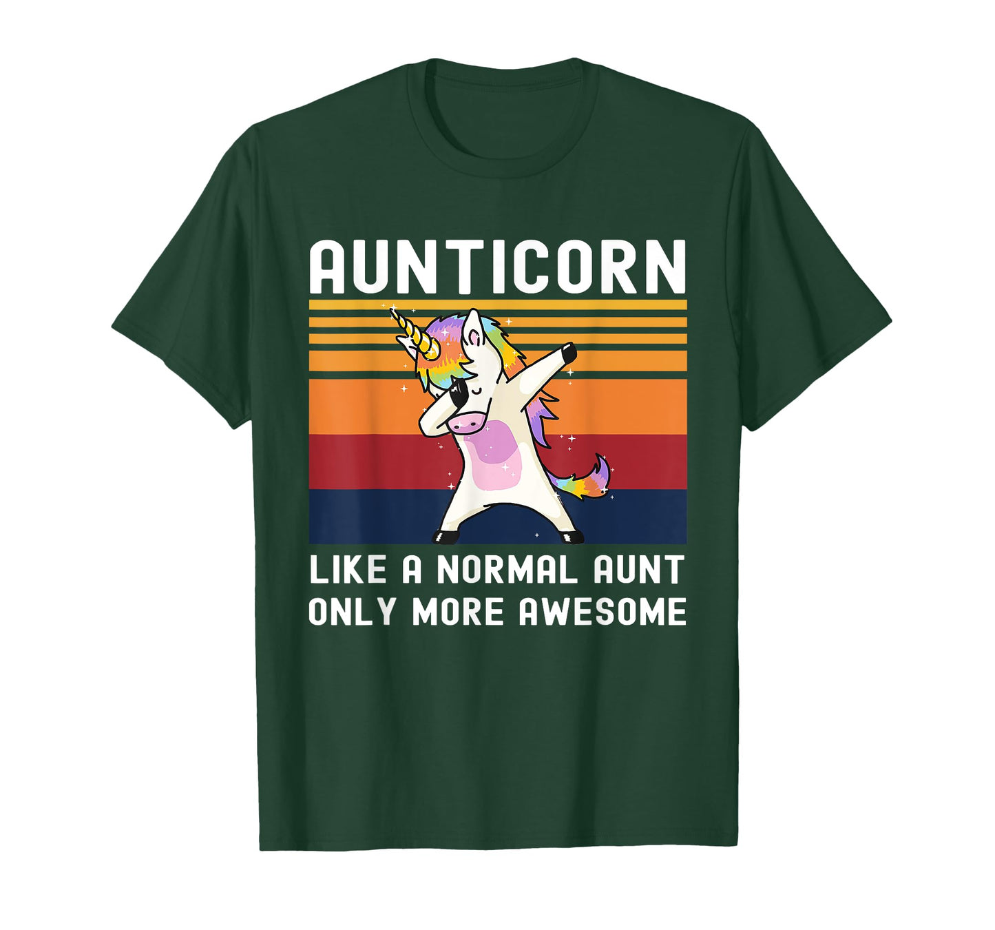 Aunticorn Like Normal Aunt But More Awesome Dabbing Unicorn T-Shirt