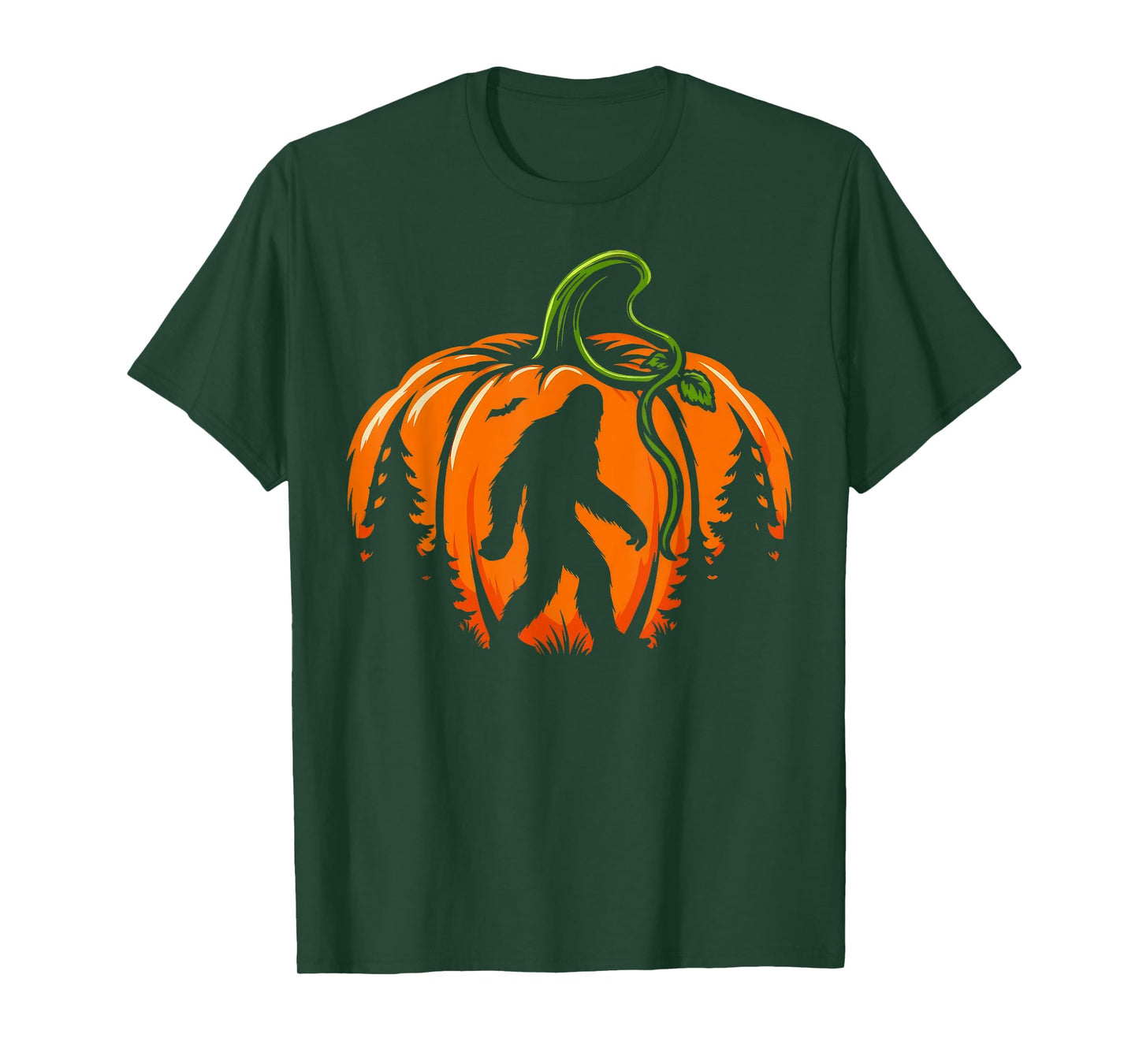 Bigfoot Pumpkin Halloween Costume Sasquatch Men Women Kids T-Shirt