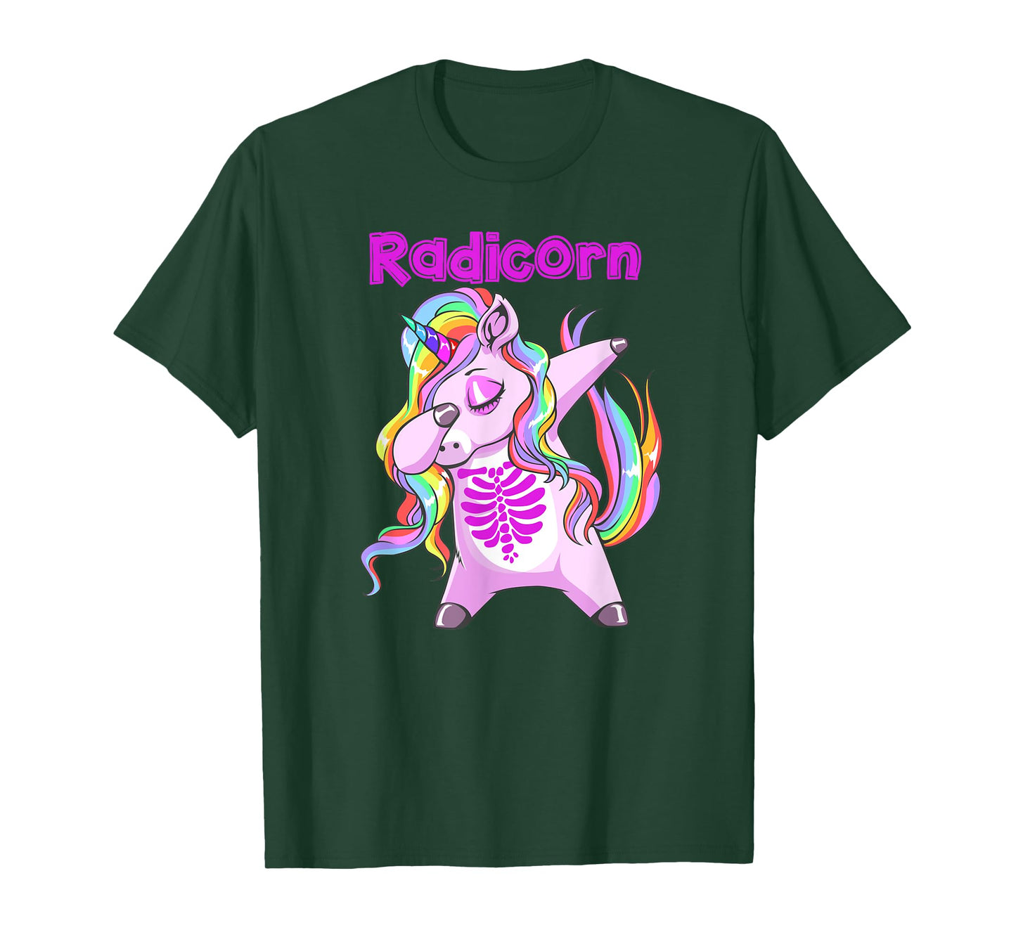 Rad Radiology Tech Dabbing Unicorn Dancing X-Ray Gift T-Shirt