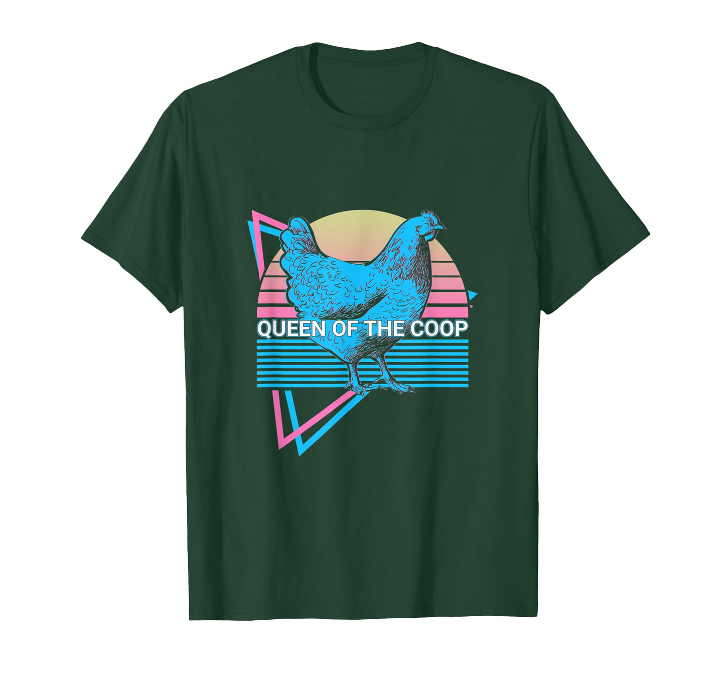 Funny Chicken Retro Queen Of The Coop T-Shirt