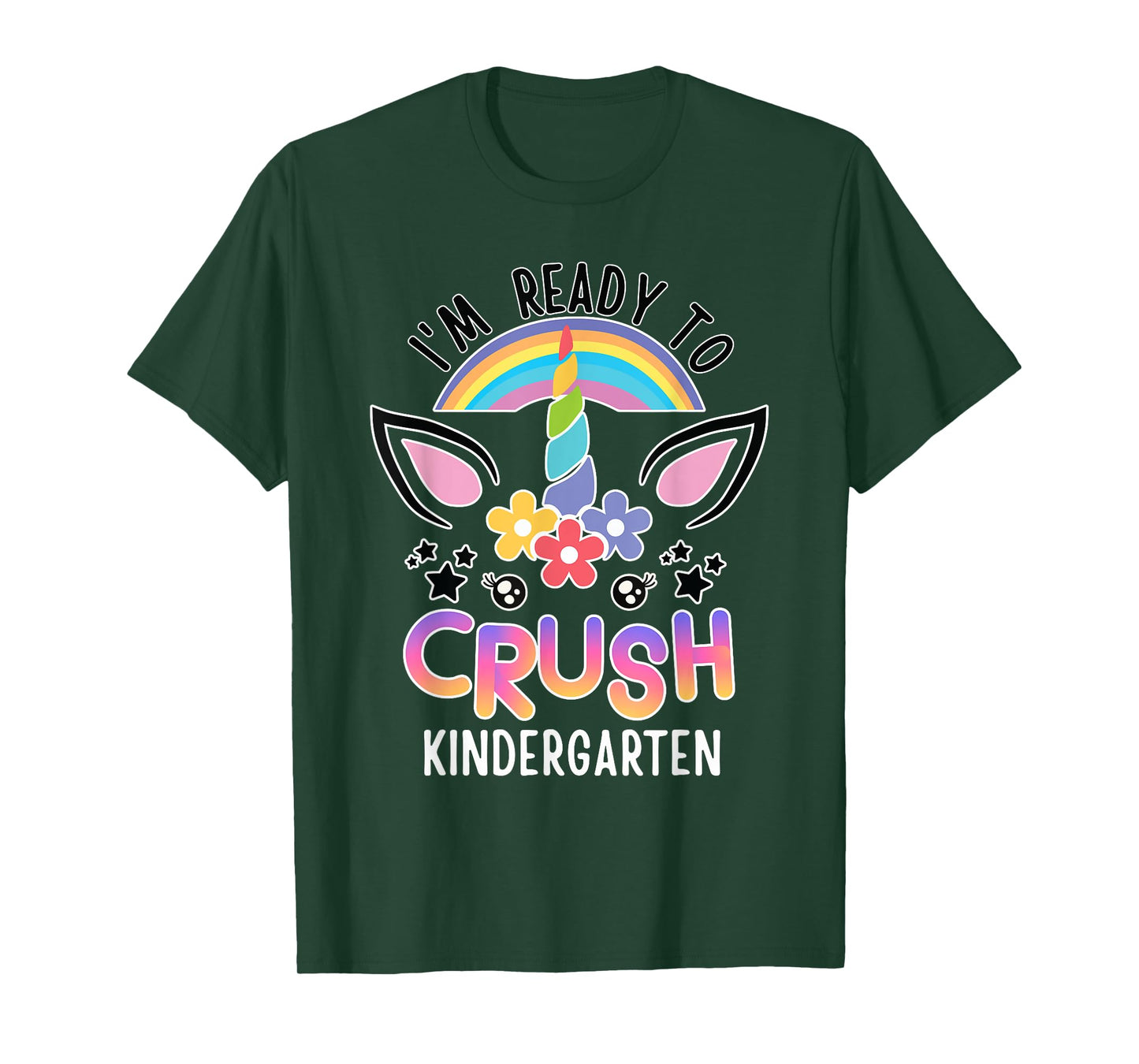 I'm Ready To Crush Kindergarten Unicorn Back To School Girls T-Shirt