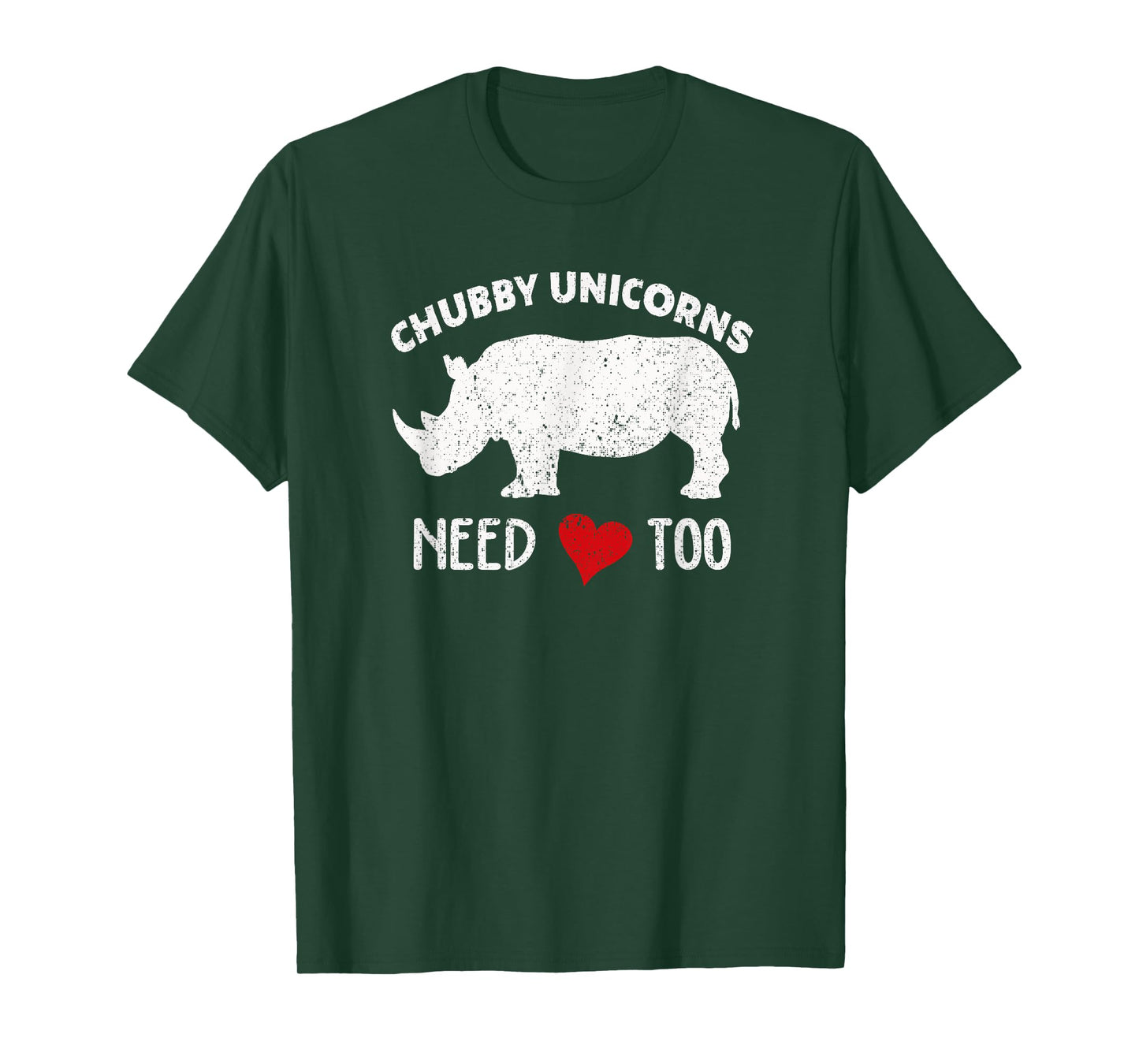 Chubby Unicorns Needs Love Too T-shirt Rhino Rhinoceros Tee T-Shirt
