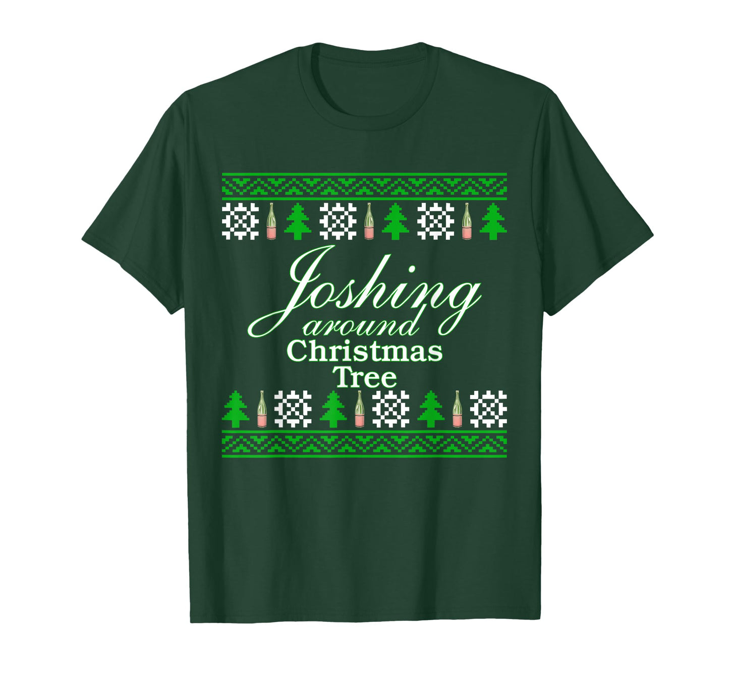 Joshing Around Christmas Tree Funny Christmas T-Shirt
