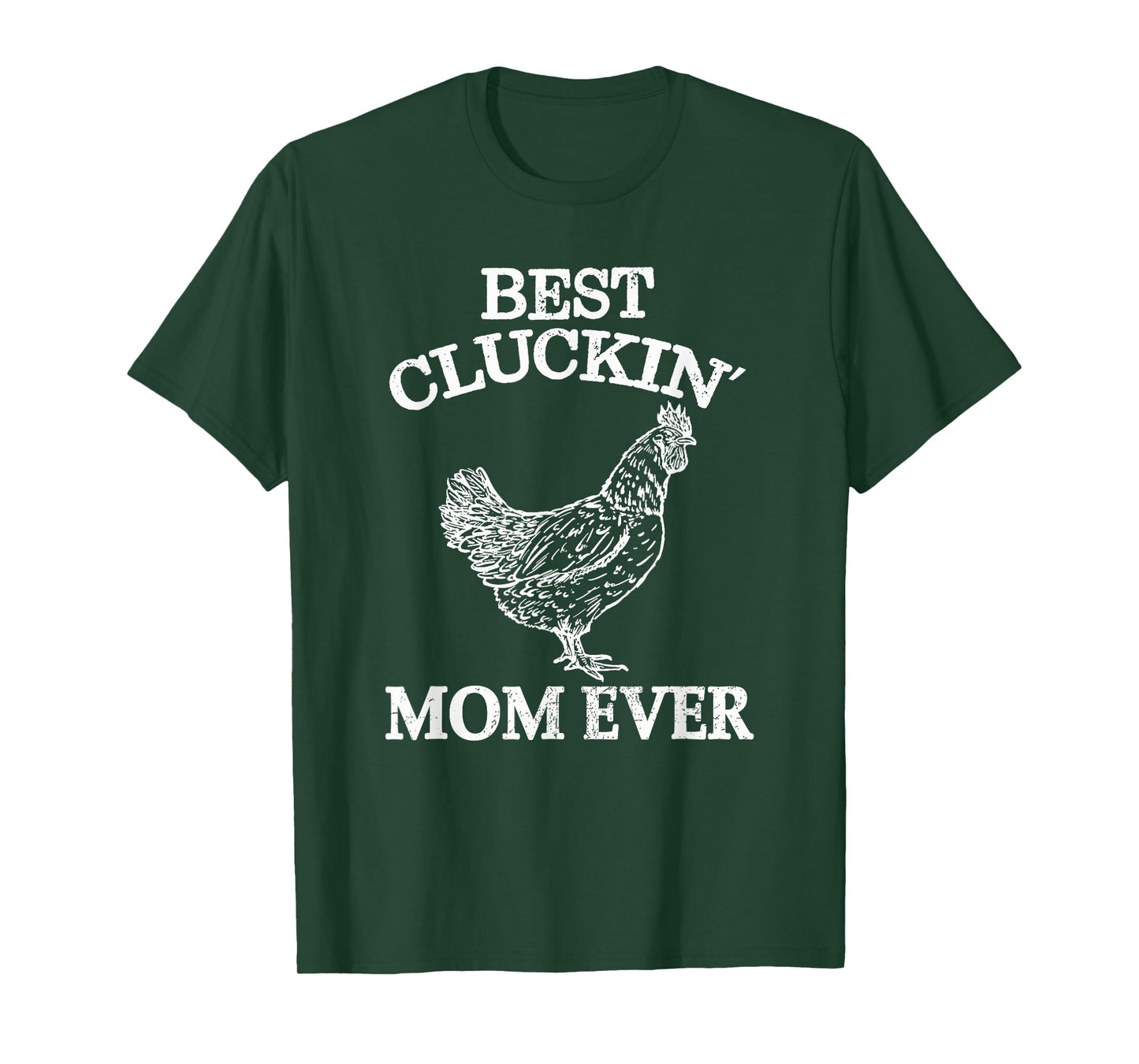 Best Cluckin Mom Ever Chicken Lover Women Girl Farm Retro T-Shirt