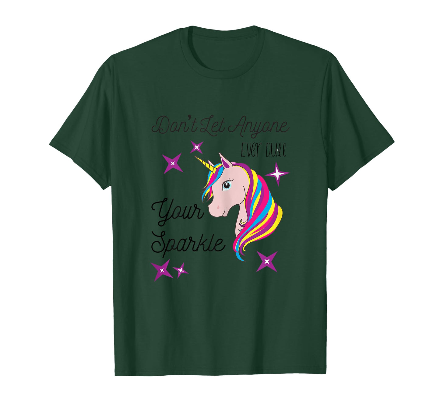 Unique Unicorn Inspirational Encouraging Rainbow T-Shirt T-Shirt