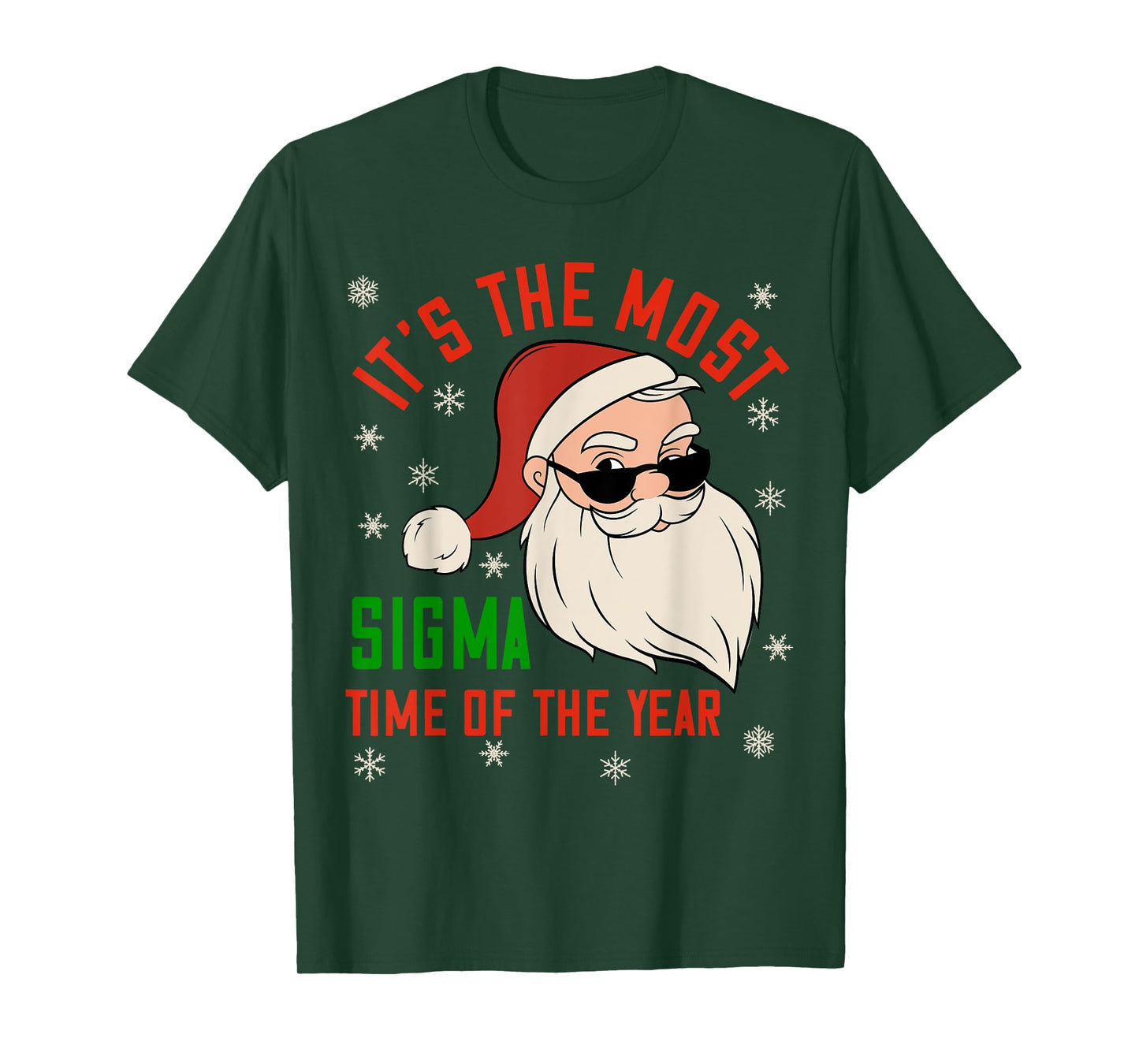 Sigma Christmas Shirt Sigma Santa Teenage Boys Funny Xmas T-Shirt