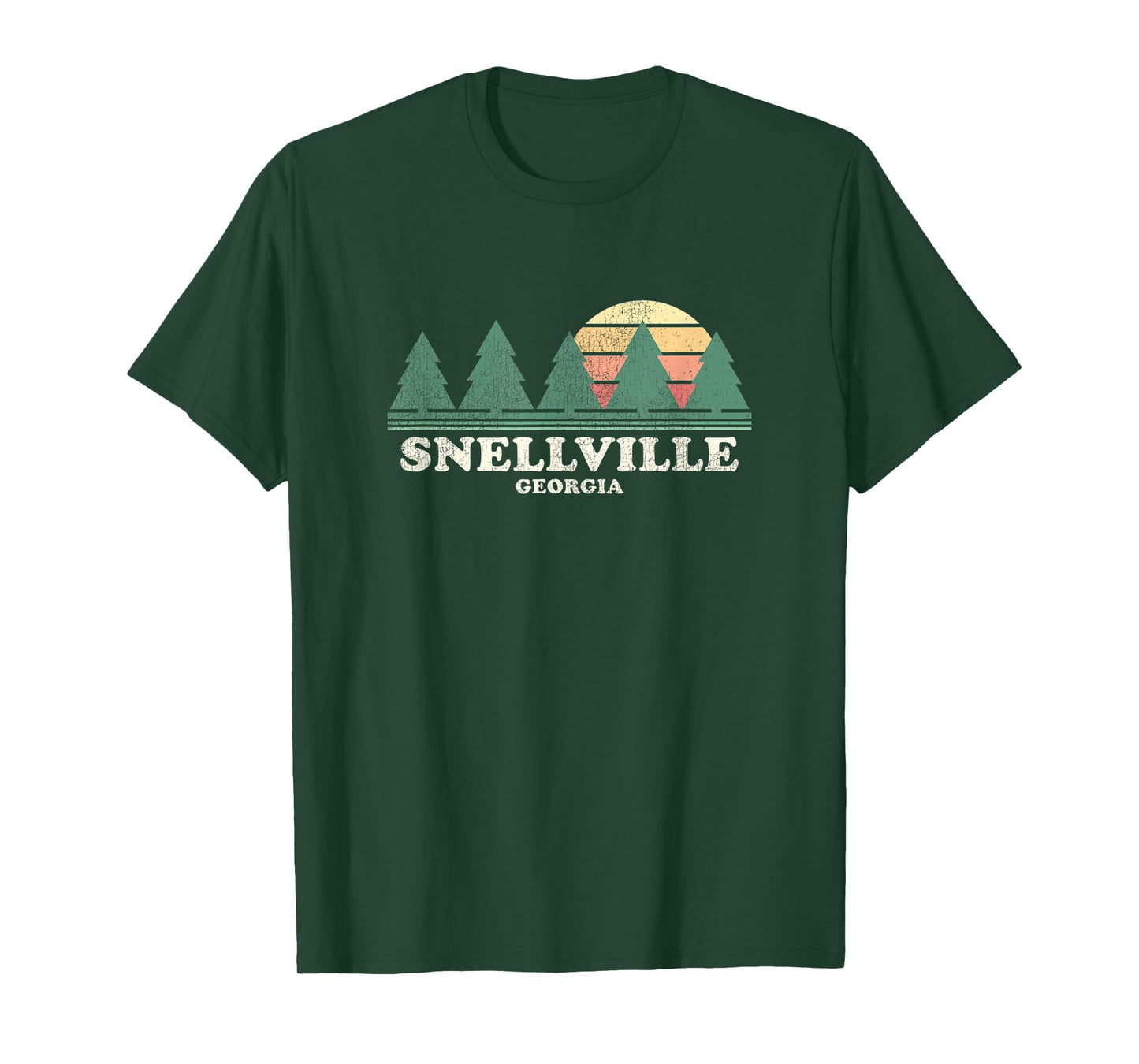 Snellville GA Vintage Throwback Tee Retro 70s Design T-Shirt