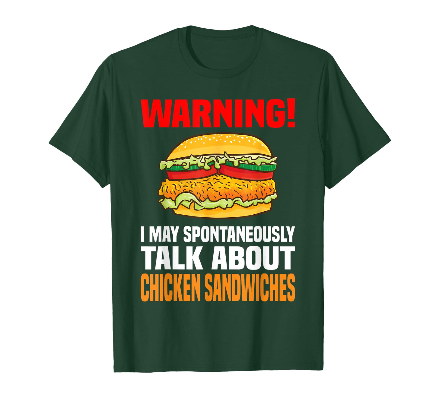 Chicken Sandwich Shirt Funny Talk About Chicken Burgers T-Shirt