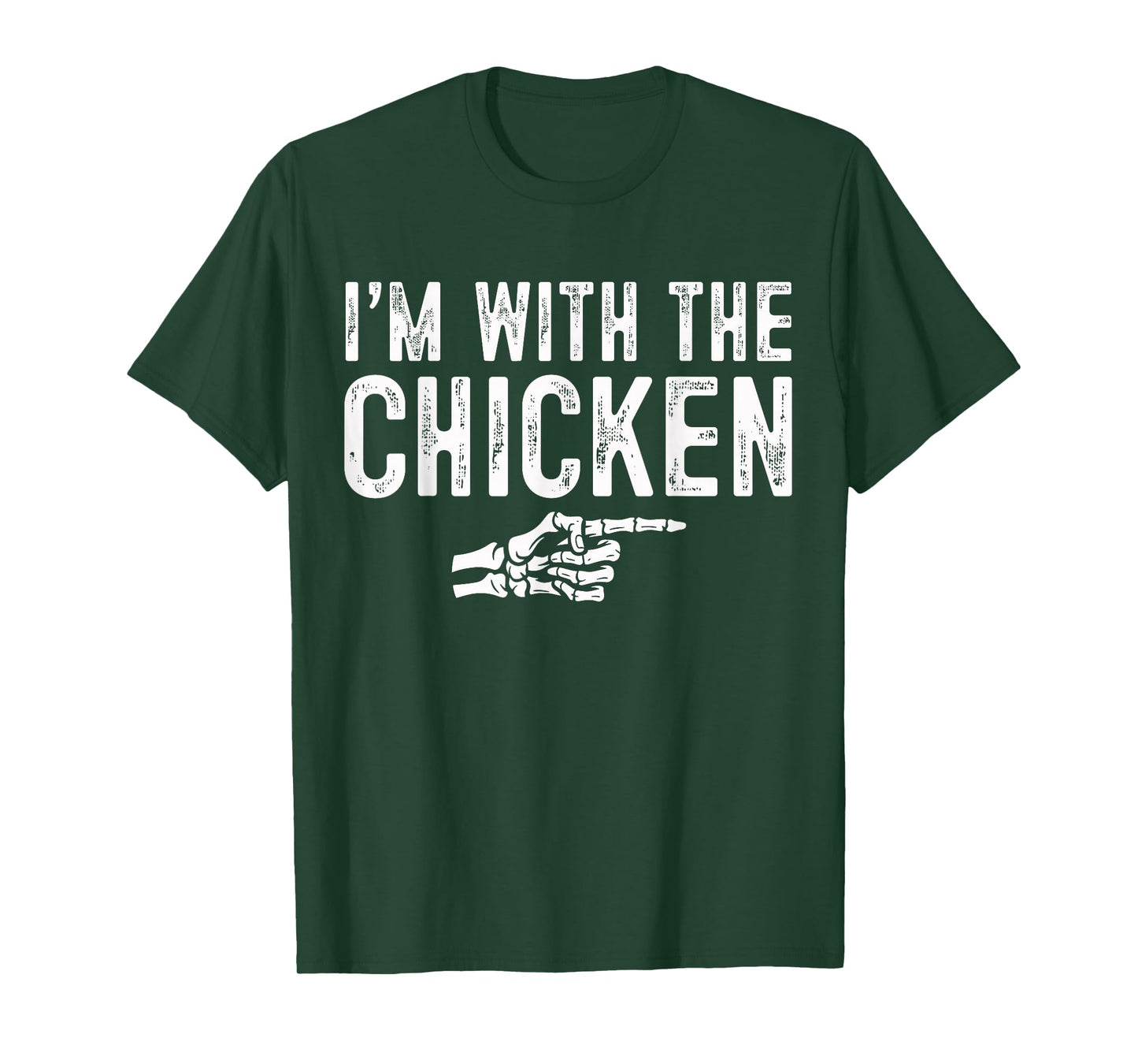 I'm with The Chicken Easy Costume Halloween Couples Matching T-Shirt