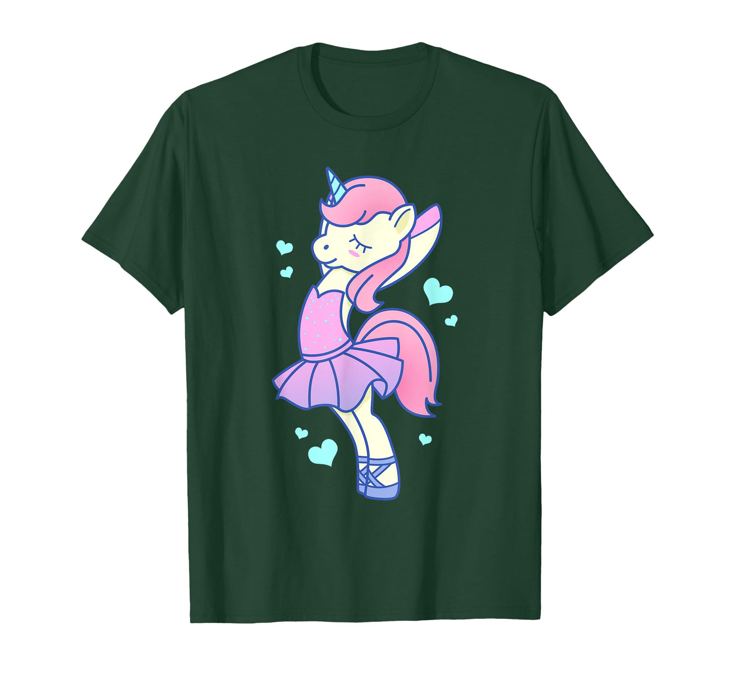 Cute Kawaii Unicorn Ballerina In Tutu - Ballet Dancer T-Shirt